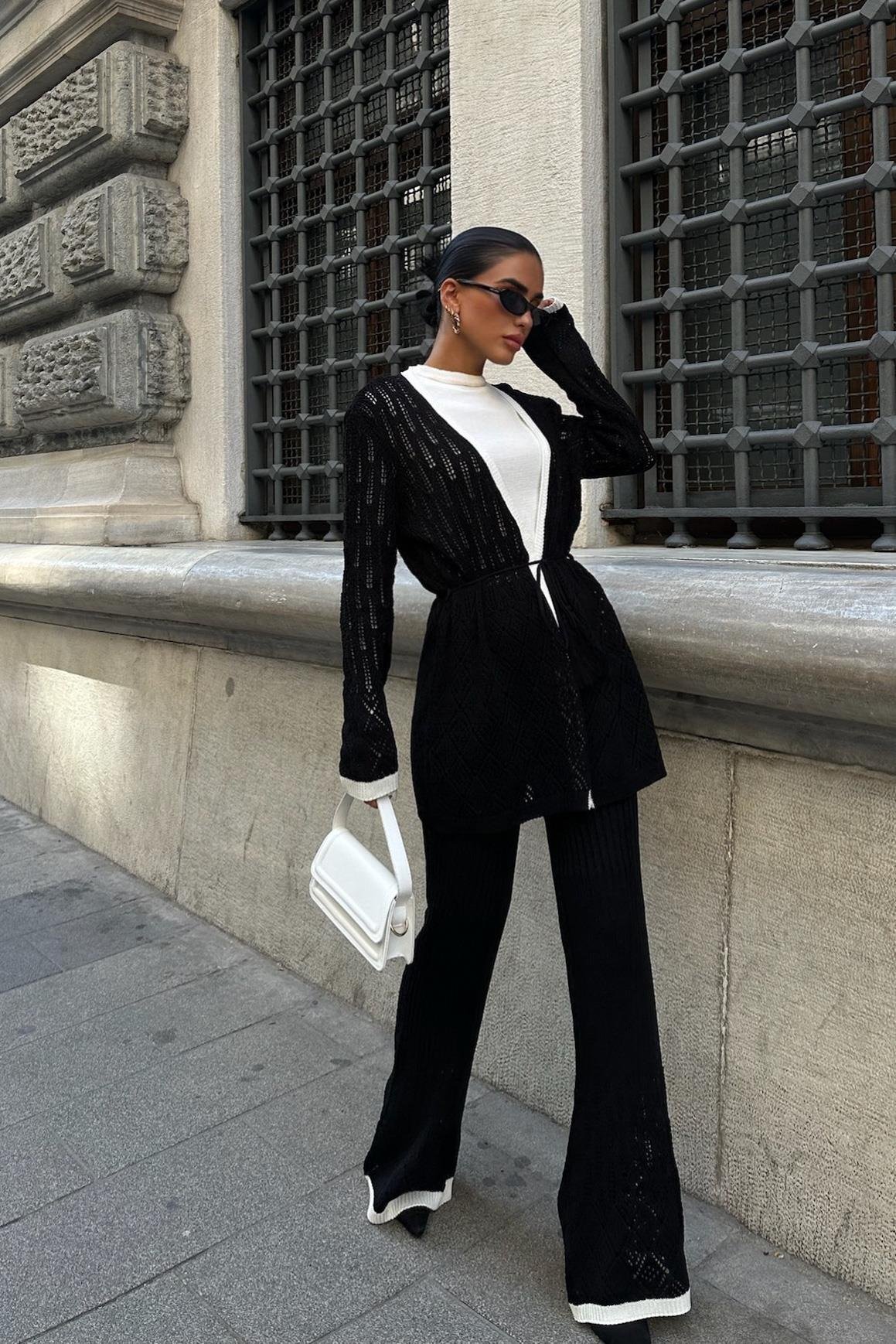 Selvia Ajurlu Biyeli Pantolon Takım 9957 R1-I-K5