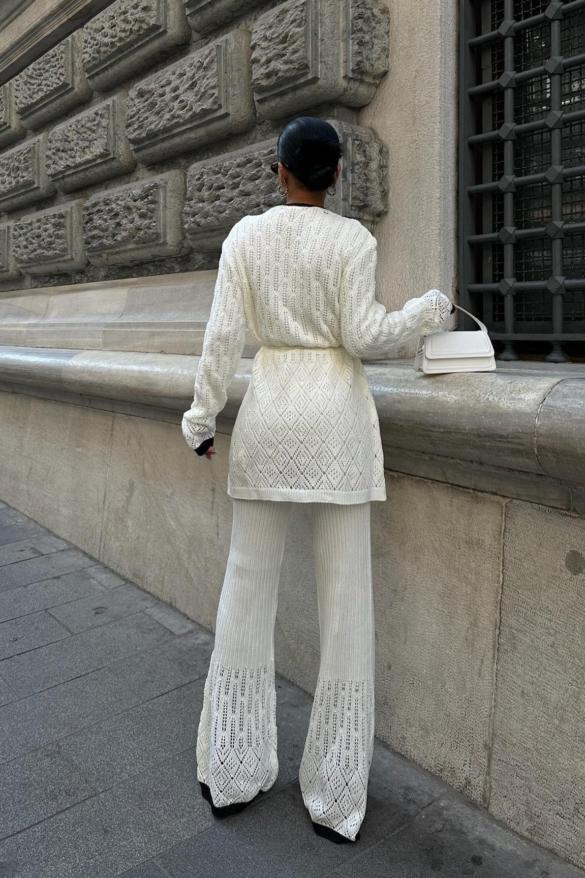 Selvia Ajurlu Biyeli Pantolon Takım 9957 R1-I-K5