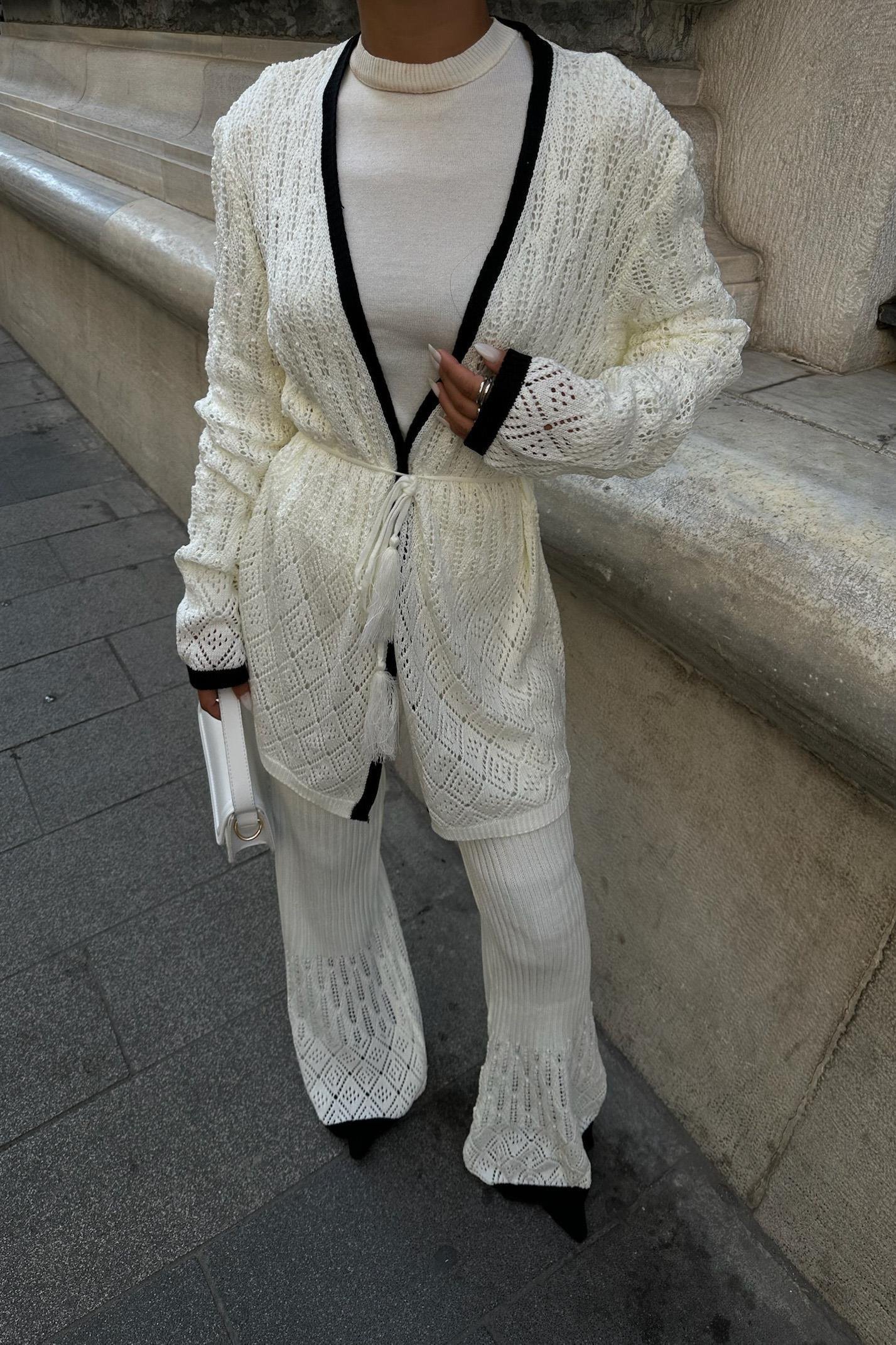 Selvia Ajurlu Biyeli Pantolon Takım 9957 R1-I-K5