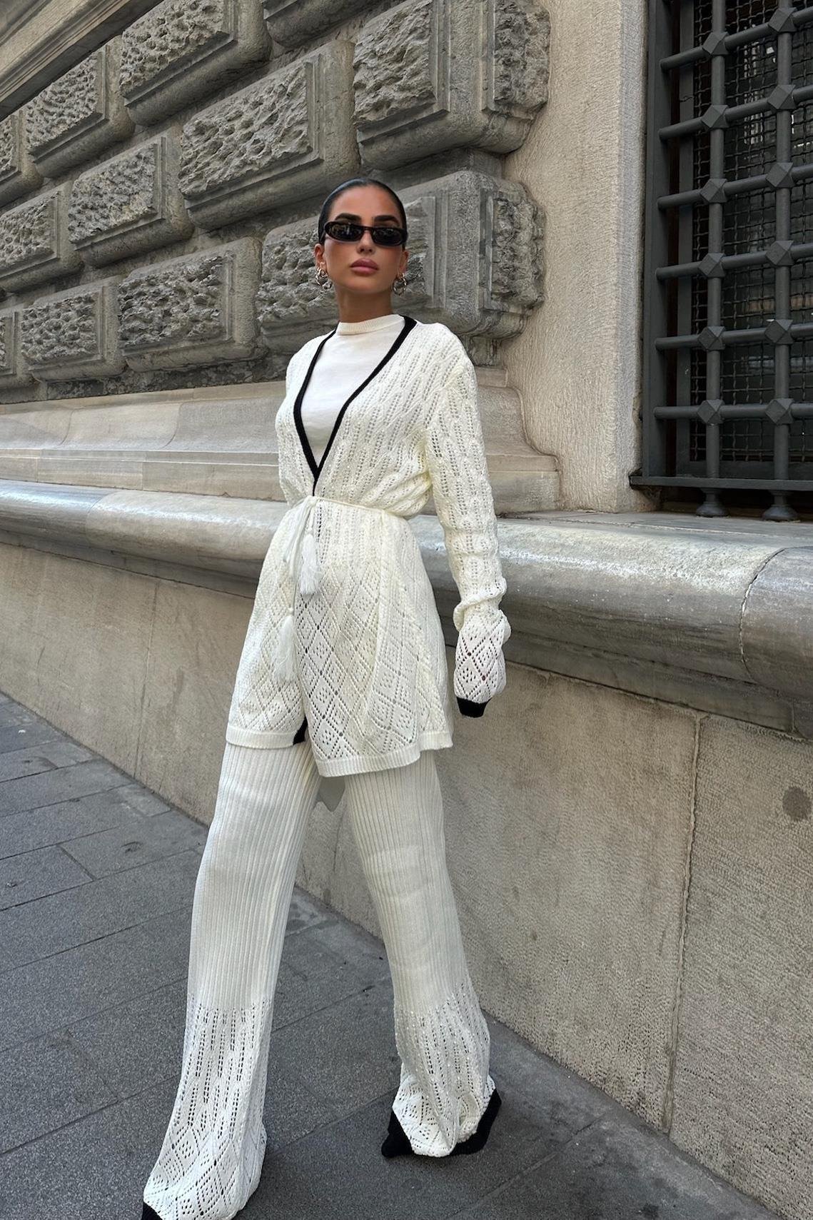 Selvia Ajurlu Biyeli Pantolon Takım 9957 R1-I-K5