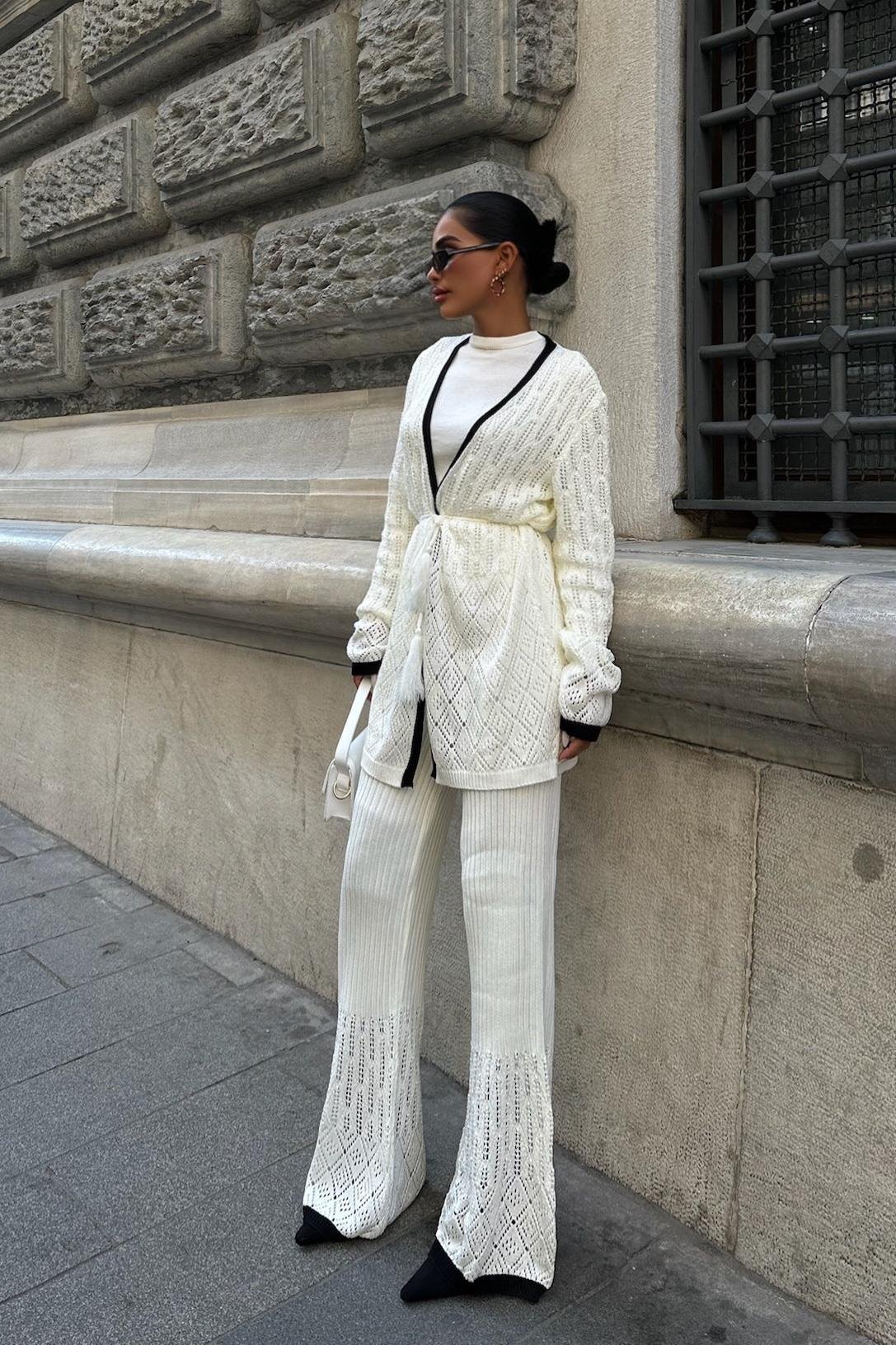 Selvia Ajurlu Biyeli Pantolon Takım 9957 R1-I-K5