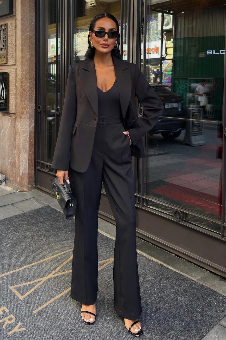 Sırt Dantel Detay Premium Takım Elbise 10031 R8-C-K1