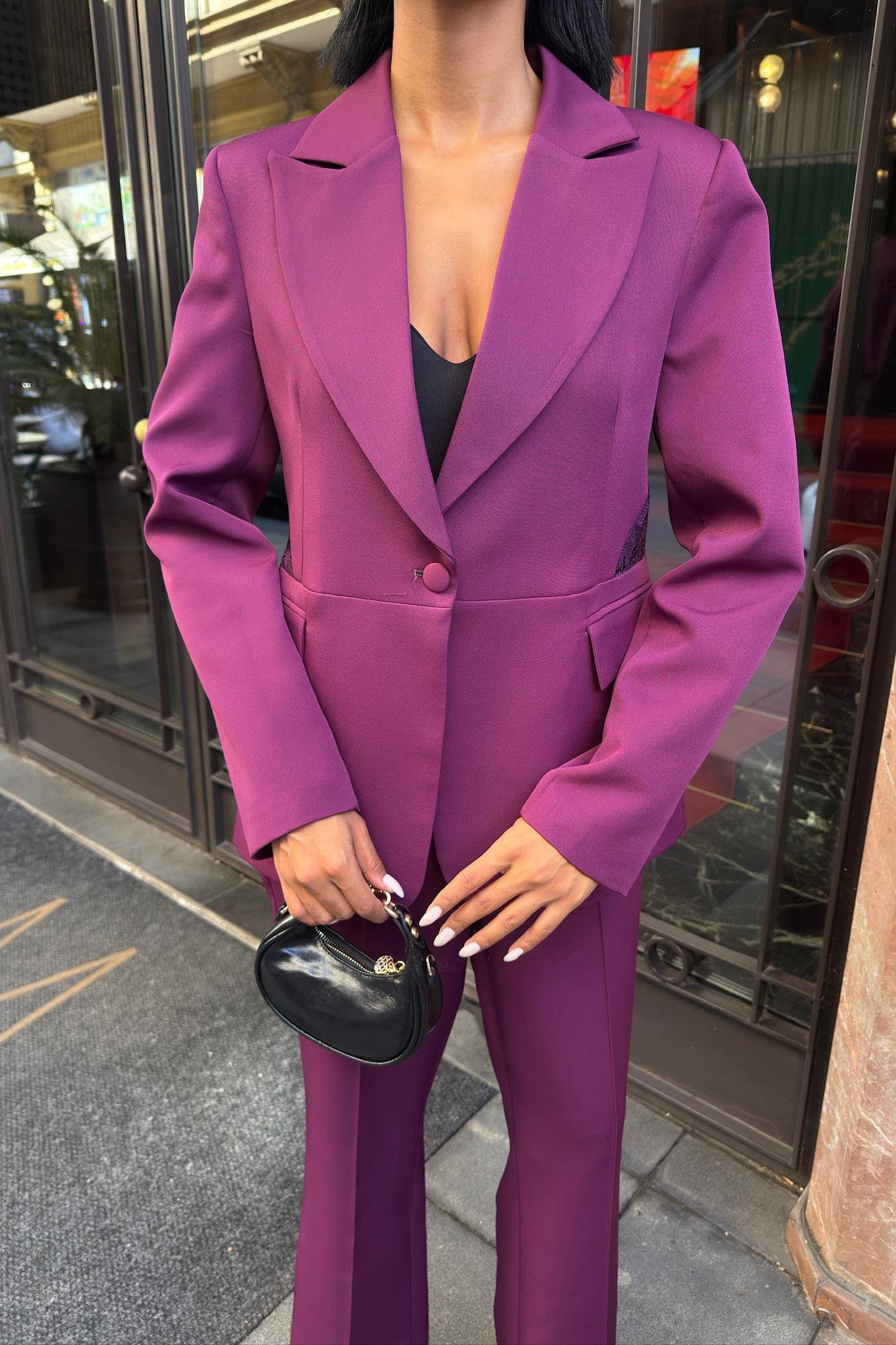 Sırt Dantel Detay Premium Takım Elbise 10031 R8-C-K1