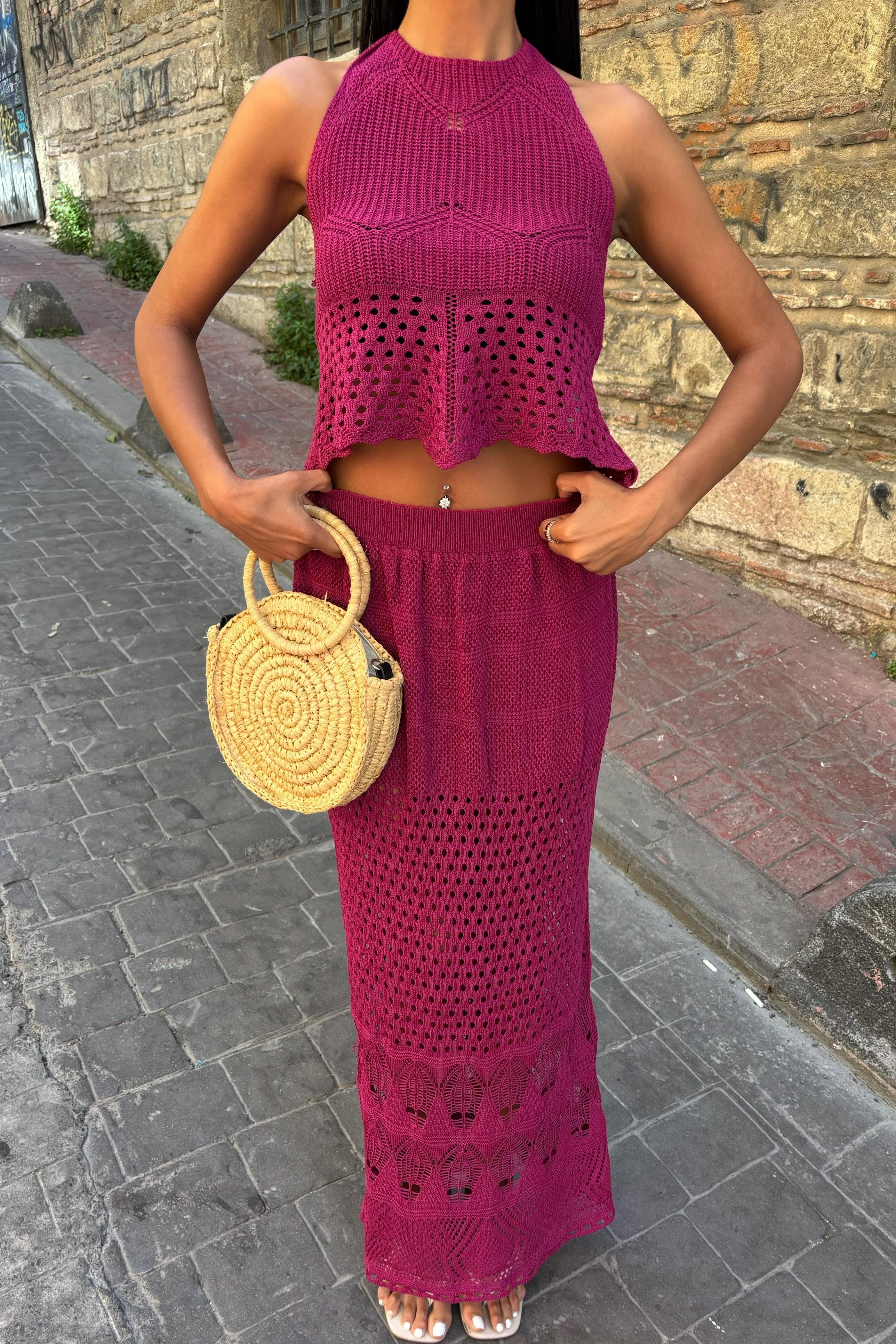 Sırt Dekolteli Ajurlu Takım 10083-025 R2-H-K5