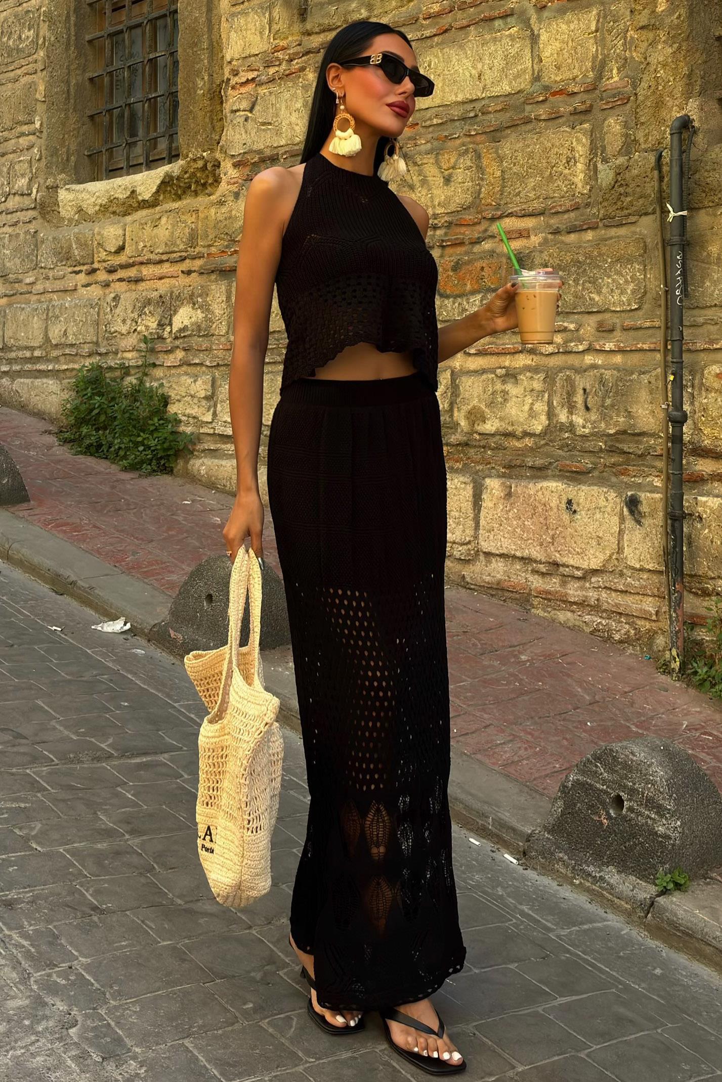 Sırt Dekolteli Ajurlu Takım 10083-025 R2-H-K5