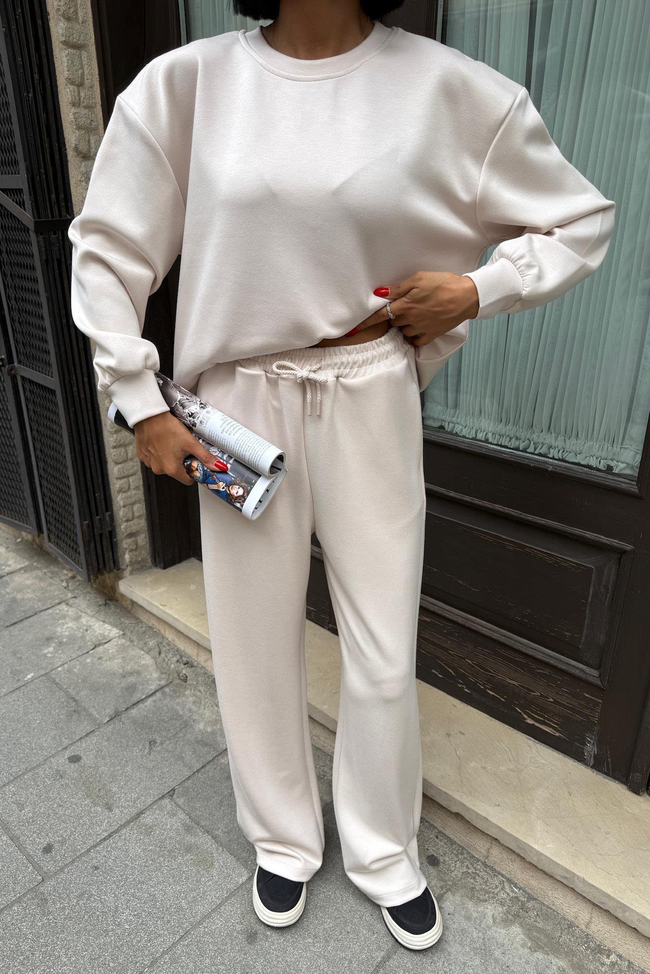 Sırtı Aksesuar Dekolteli Modal Takım 10253 R5-A-K1