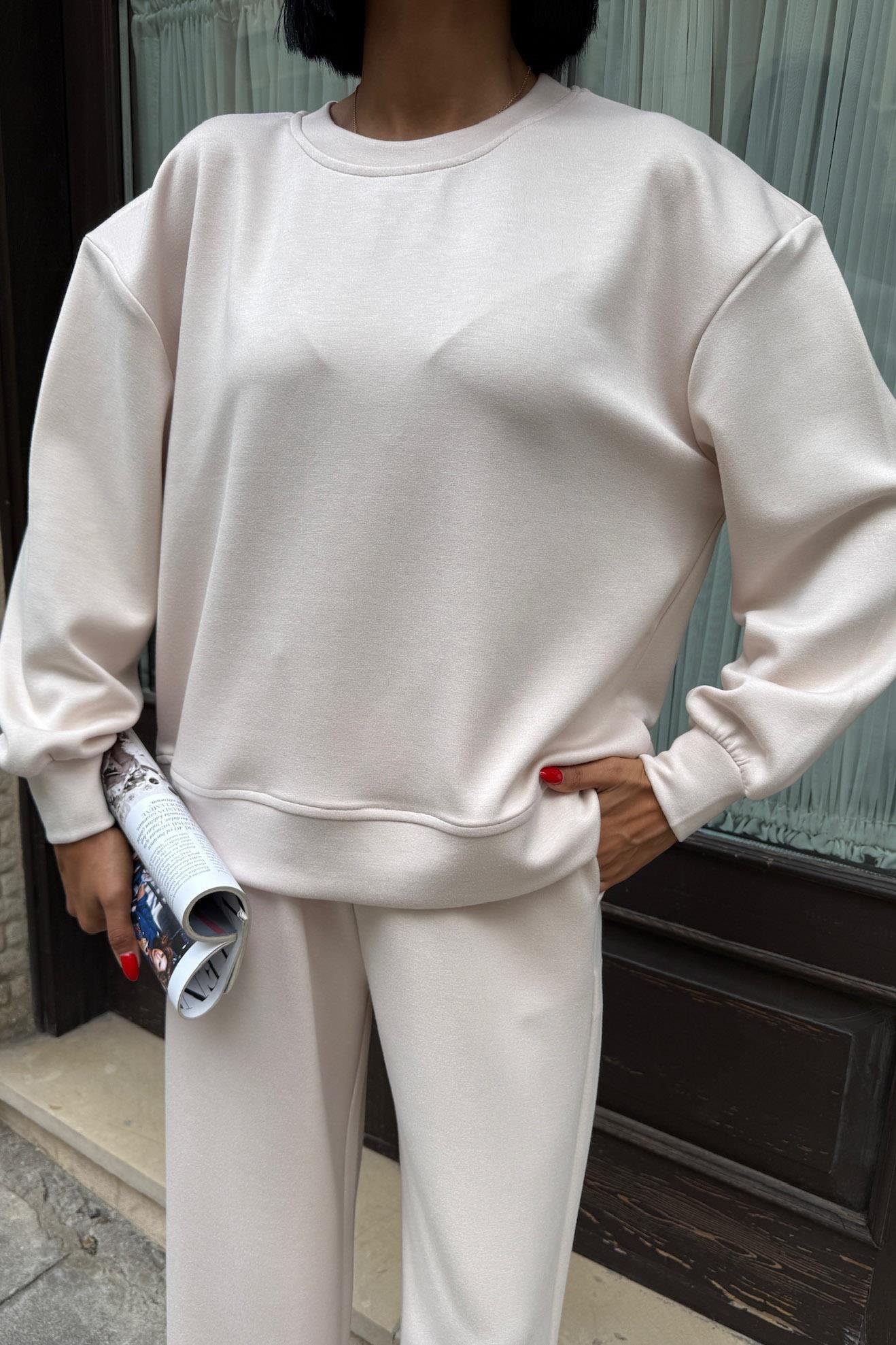 Sırtı Aksesuar Dekolteli Modal Takım 10253 R5-A-K1