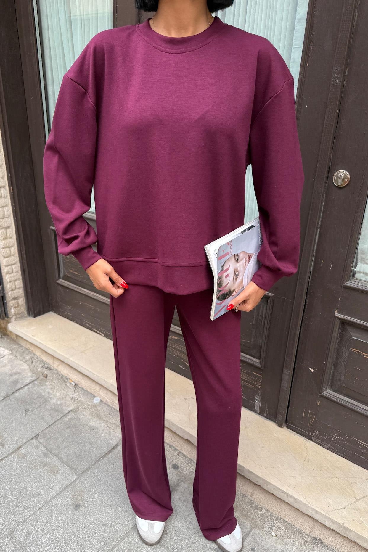 Sırtı Aksesuar Dekolteli Modal Takım 10253 R5-A-K1