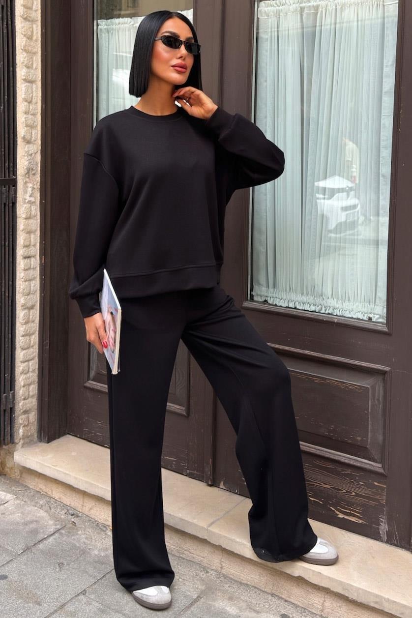 Sırtı Aksesuar Dekolteli Modal Takım 10253 R5-A-K1