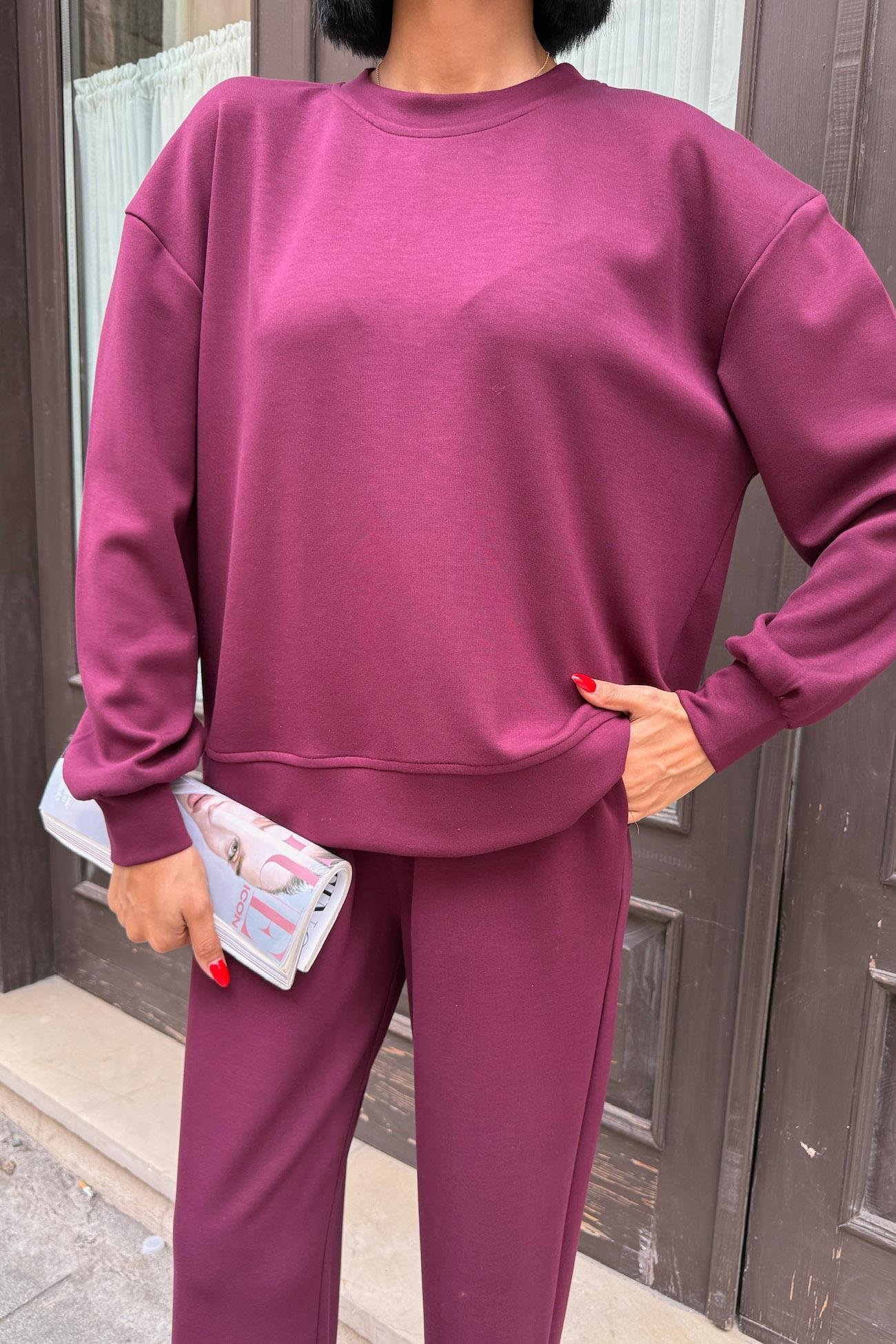 Sırtı Aksesuar Dekolteli Modal Takım 10253 R5-A-K1