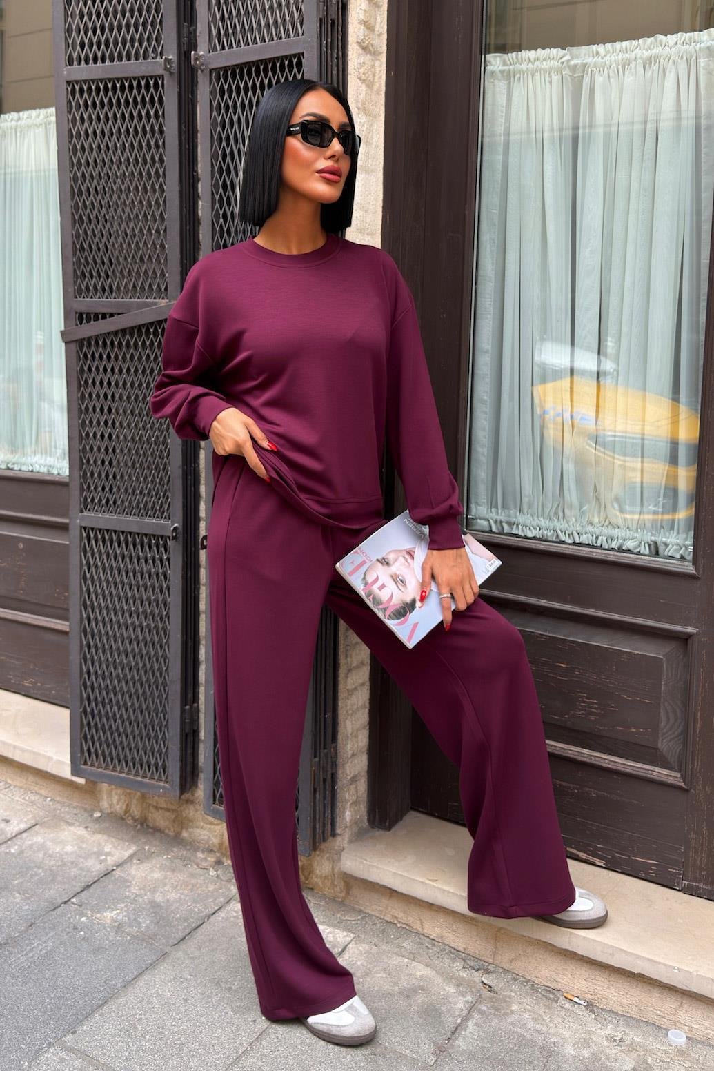 Sırtı Aksesuar Dekolteli Modal Takım 10253 R5-A-K1