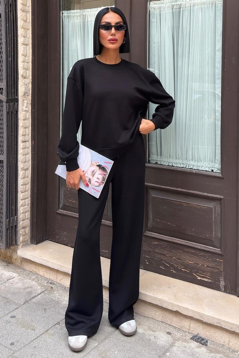 Sırtı Aksesuar Dekolteli Modal Takım 10253 R5-A-K1