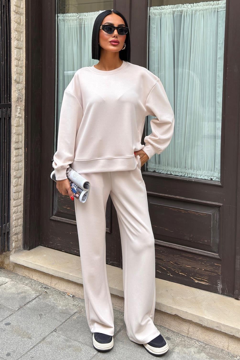 Sırtı Aksesuar Dekolteli Modal Takım 10253 R5-A-K1