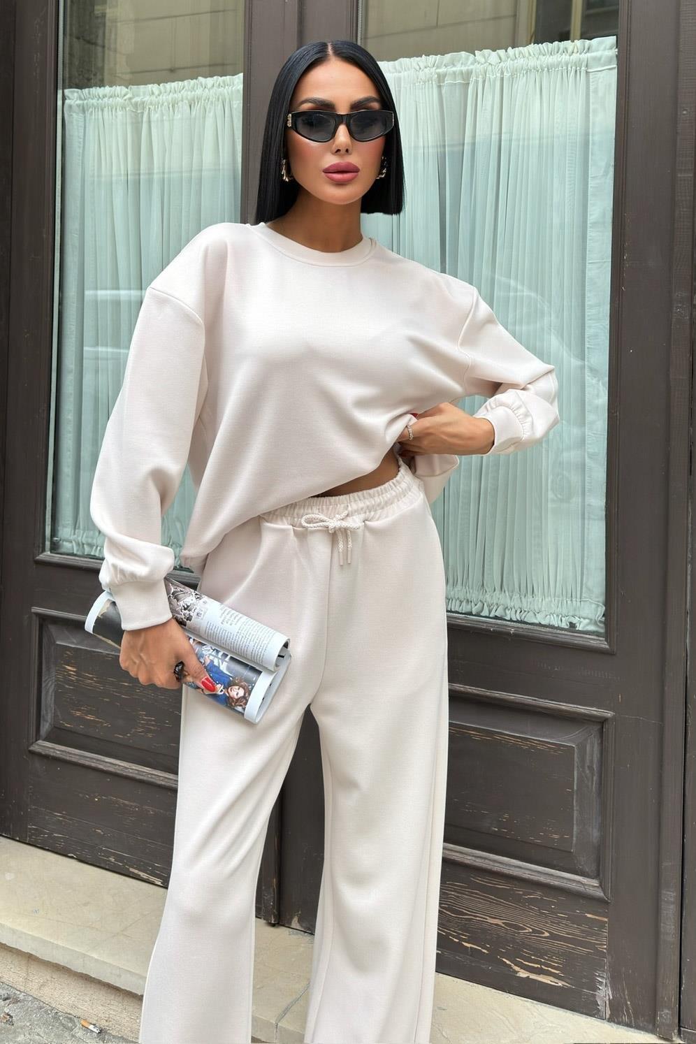 Sırtı Aksesuar Dekolteli Modal Takım 10253 R5-A-K1