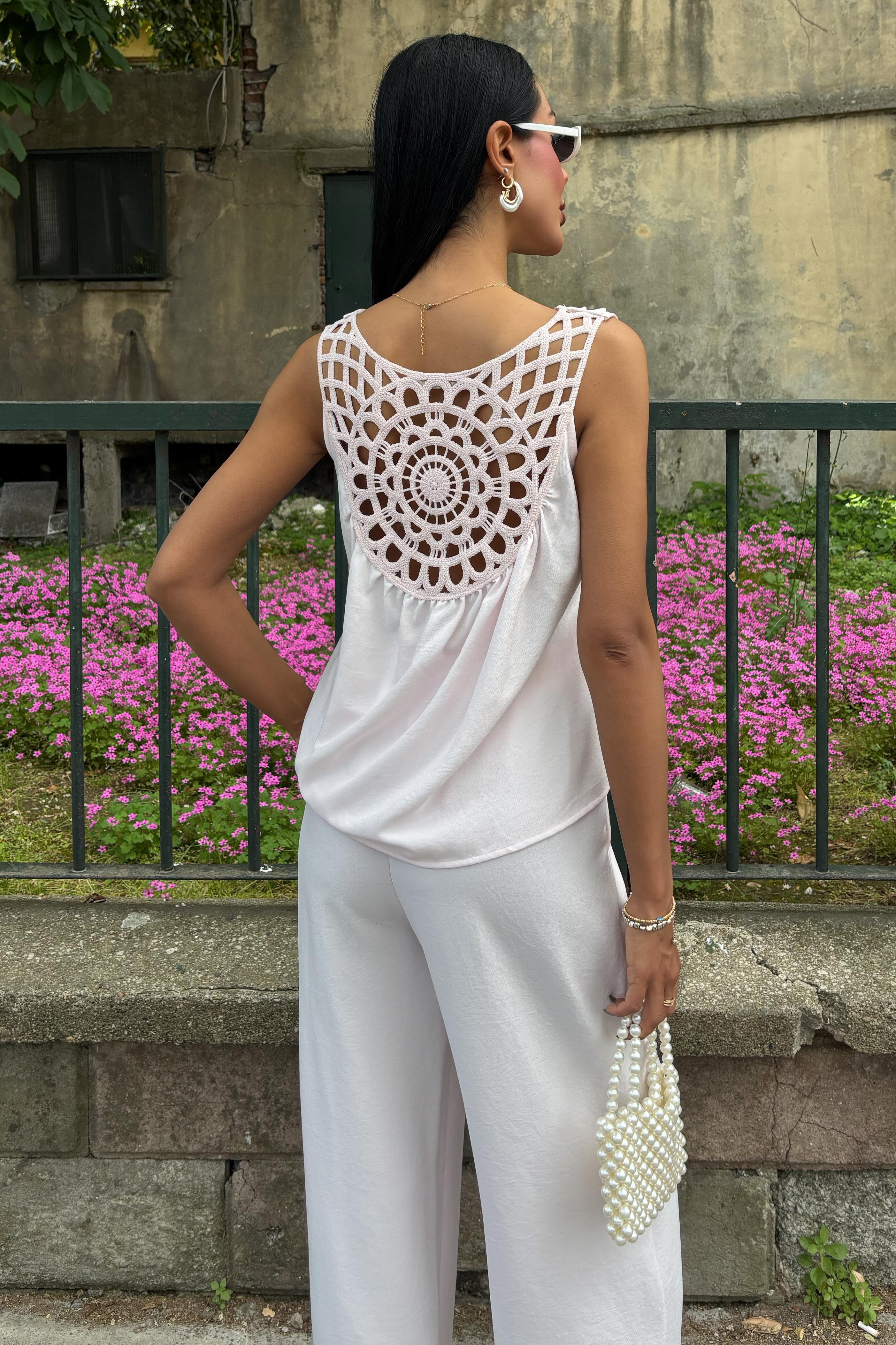 Sırtı Süzene Dantelli Rahat Takım 10165 R11-E-K3