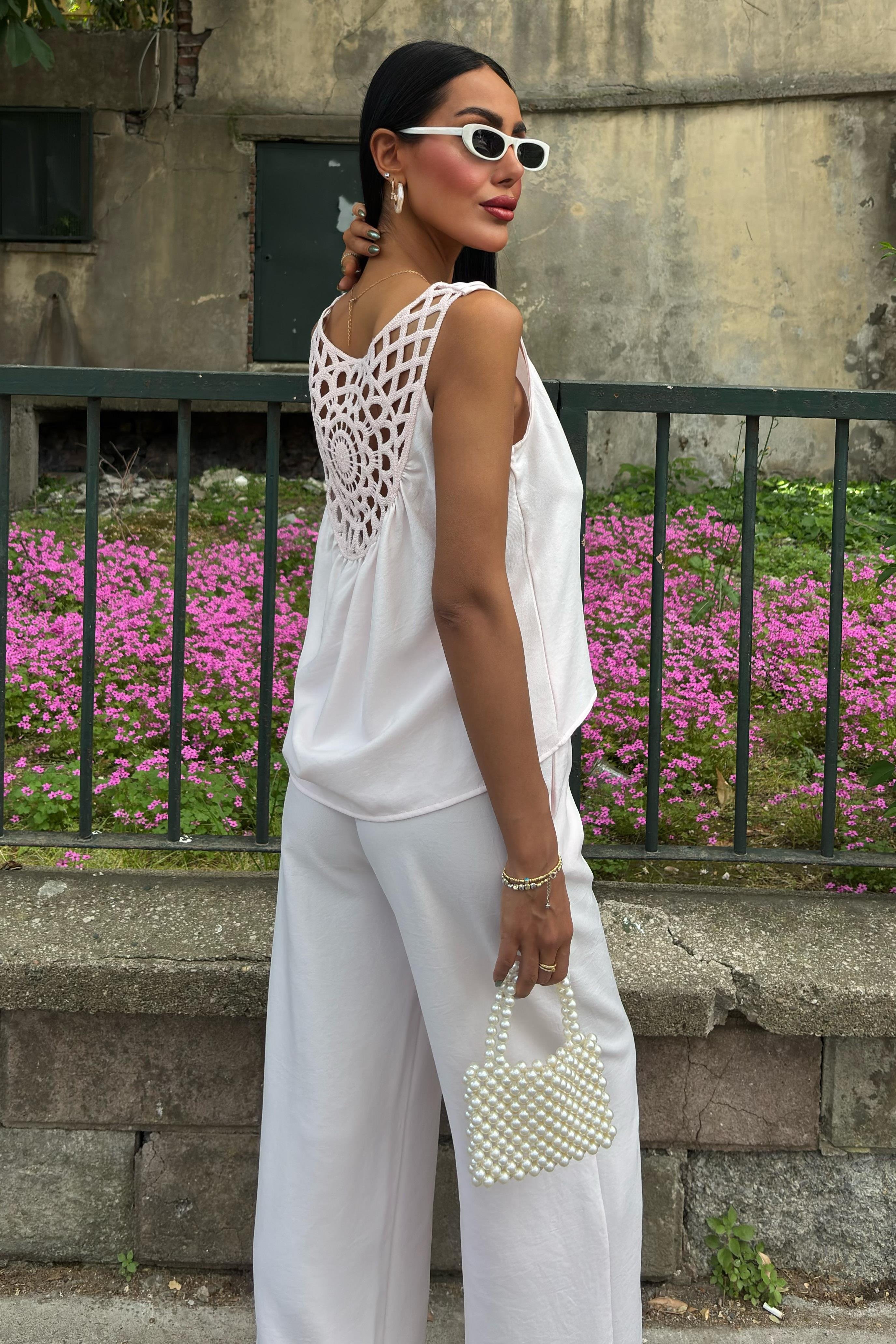 Sırtı Süzene Dantelli Rahat Takım 10165 R11-E-K3