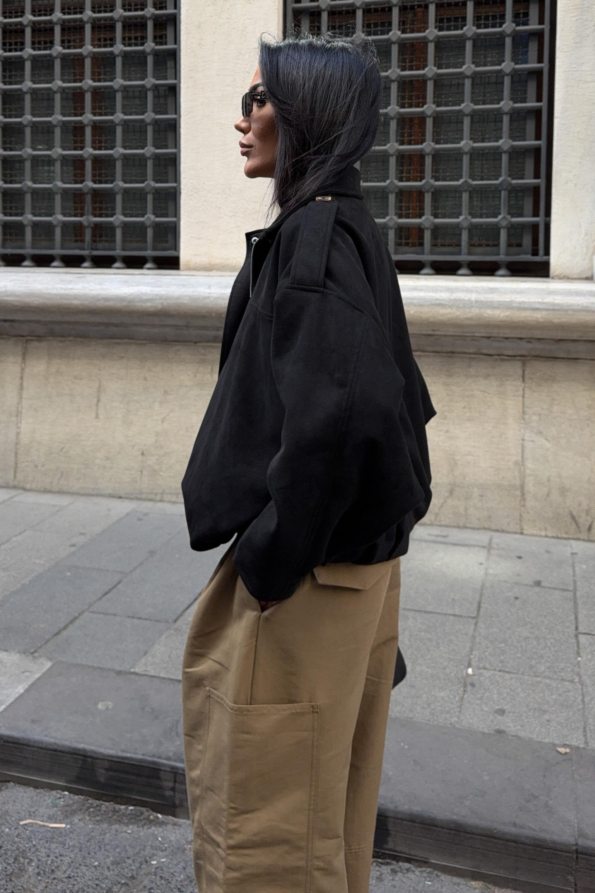 Süet Kumaş Premium Bomber Ceket 6129