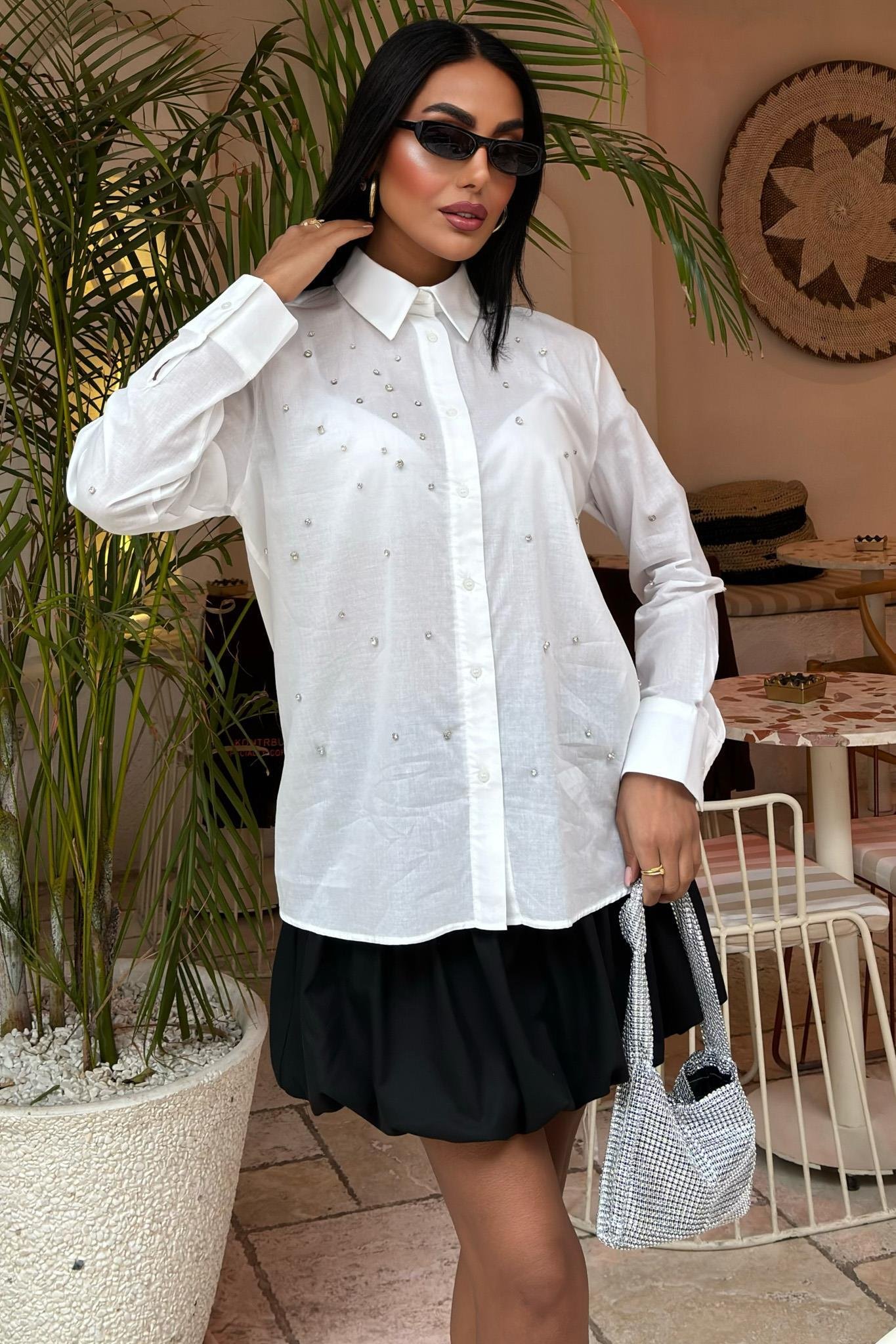 Taş Çakımlı Vual Gömlek 3443 R7-A-K4