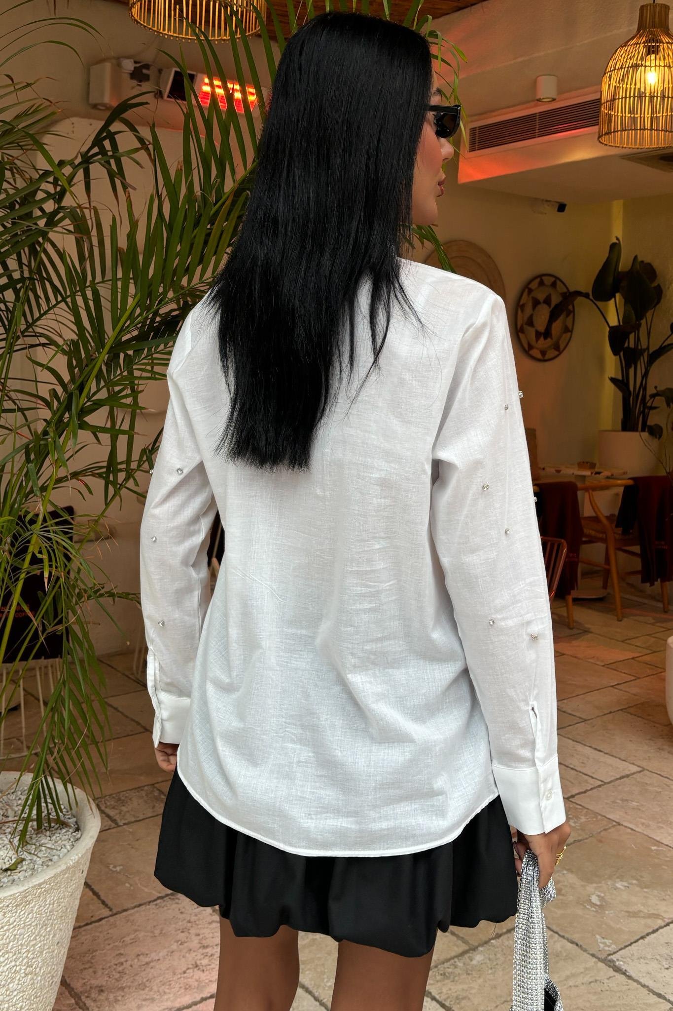 Taş Çakımlı Vual Gömlek 3443 R7-A-K4