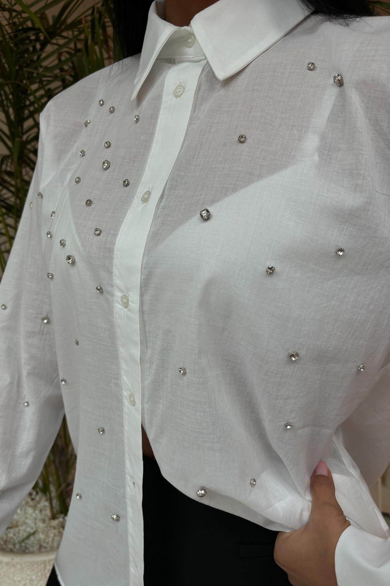 Taş Çakımlı Vual Gömlek 3443 R7-A-K4