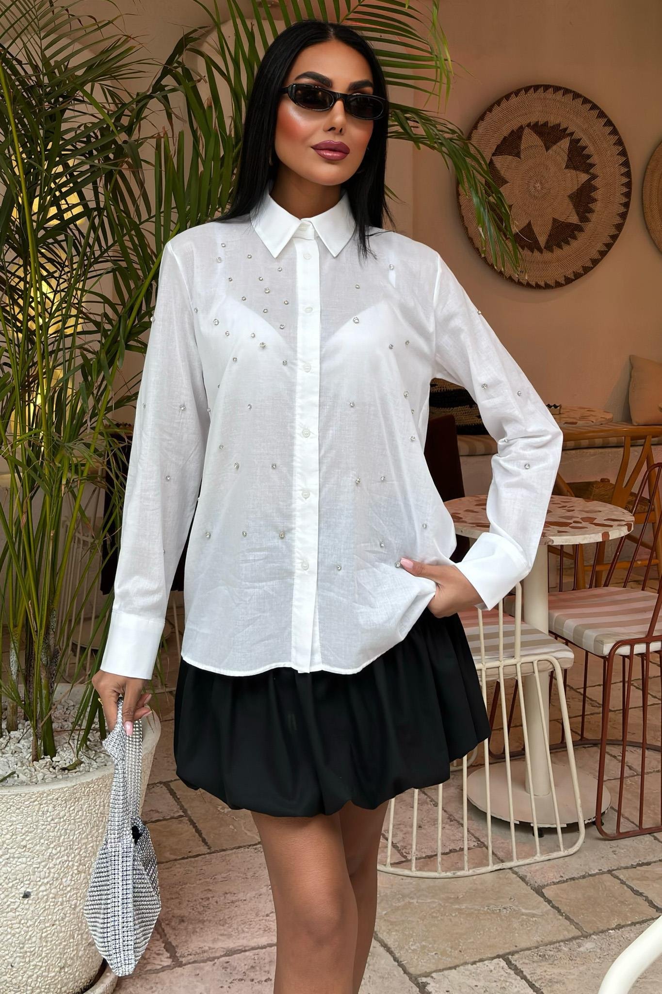 Taş Çakımlı Vual Gömlek 3443 R7-A-K4