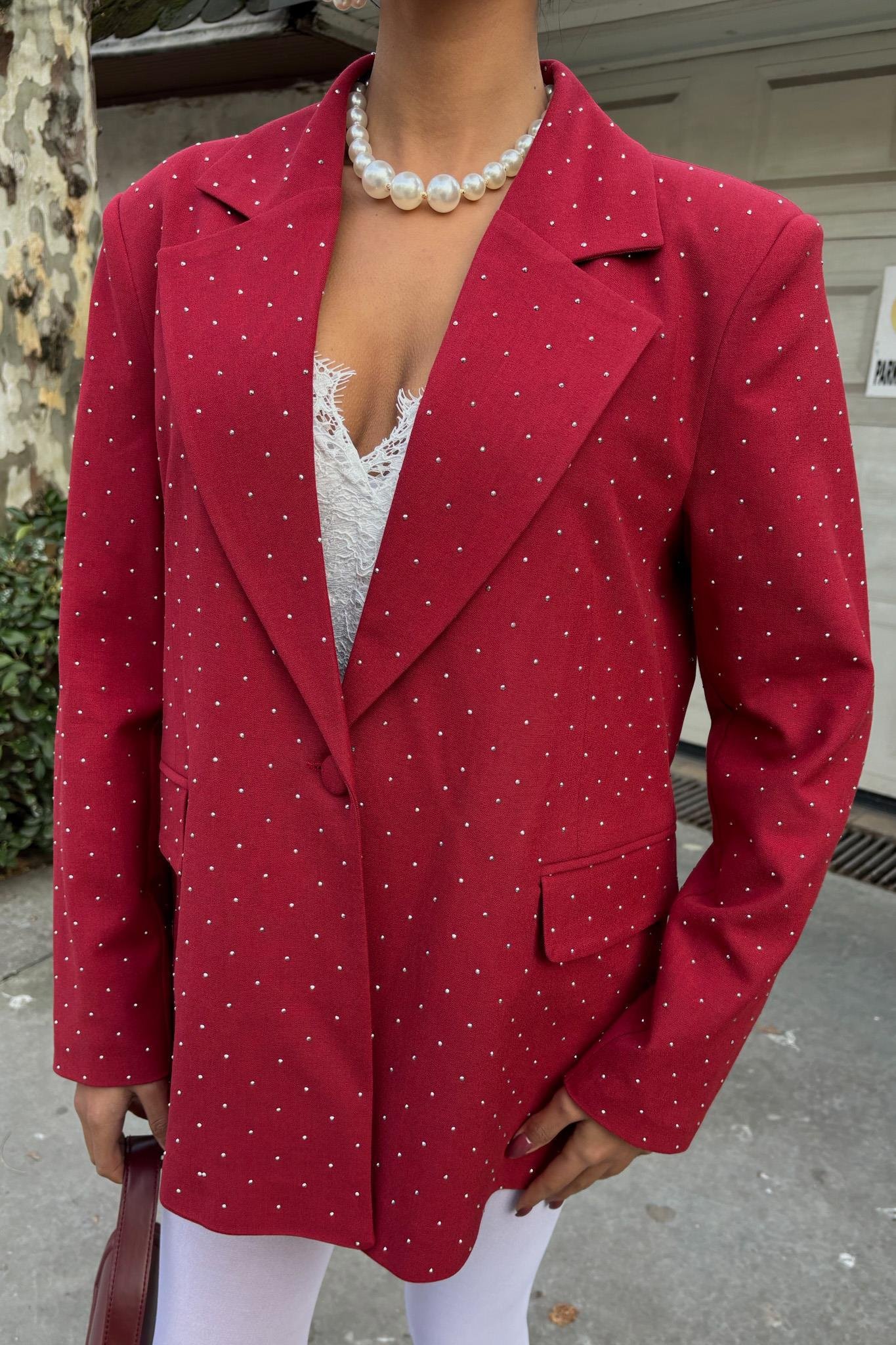 Taş Detaylı Premium Blazer Ceket 6122 R7-D-K3