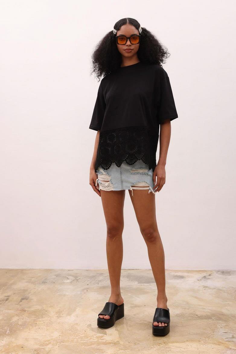 Veronica Brodeli Tişört 8020-8