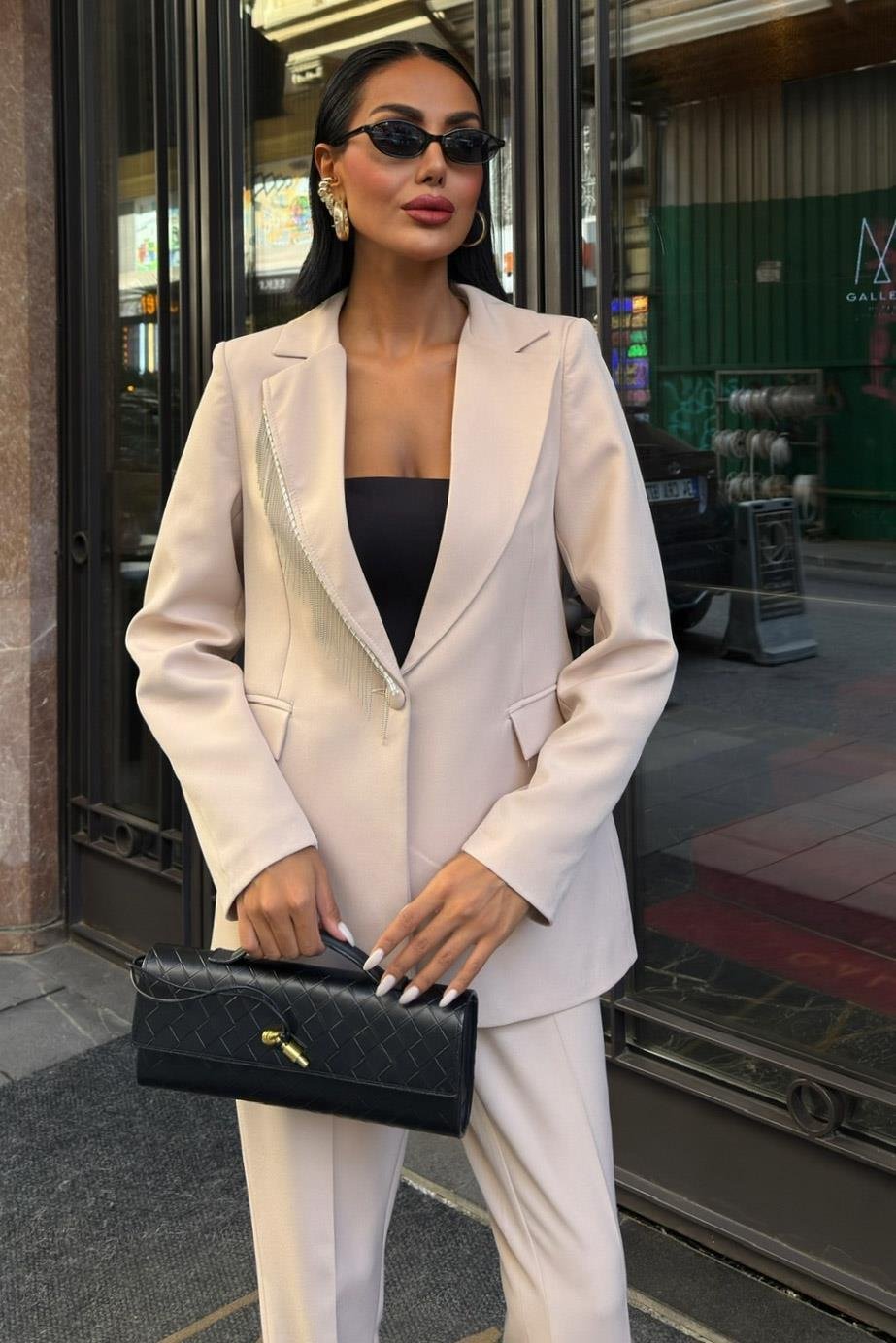 Yaka ve Paçaları Püsküllü Takım Elbise 10043 R8-D-K3