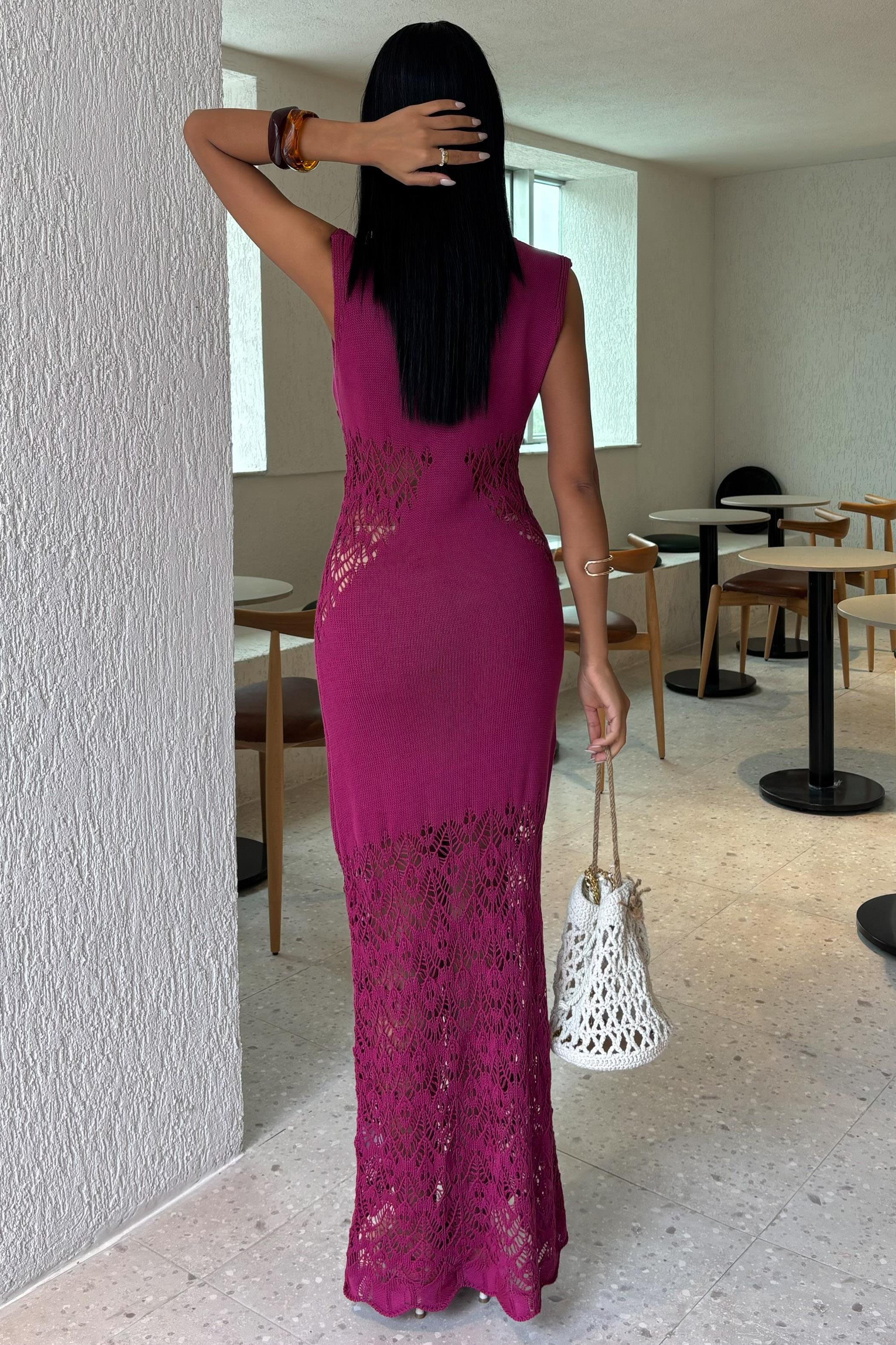 Yakası Dalgalı Ajur Detay Triko Takım 2837 R3-I-K3