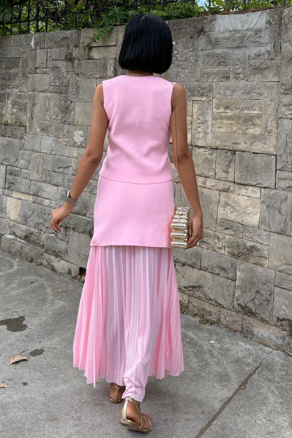 Yelekli Ve Pilise Etekli Triko Takım 10001 R2-D-K2