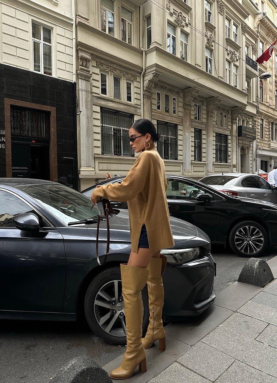 Zr Model İşleme Detay Premium Triko - Vizon