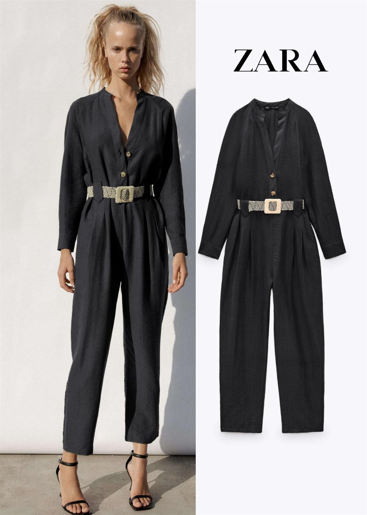 Zr model kemer dahil tulum  - SİYAH