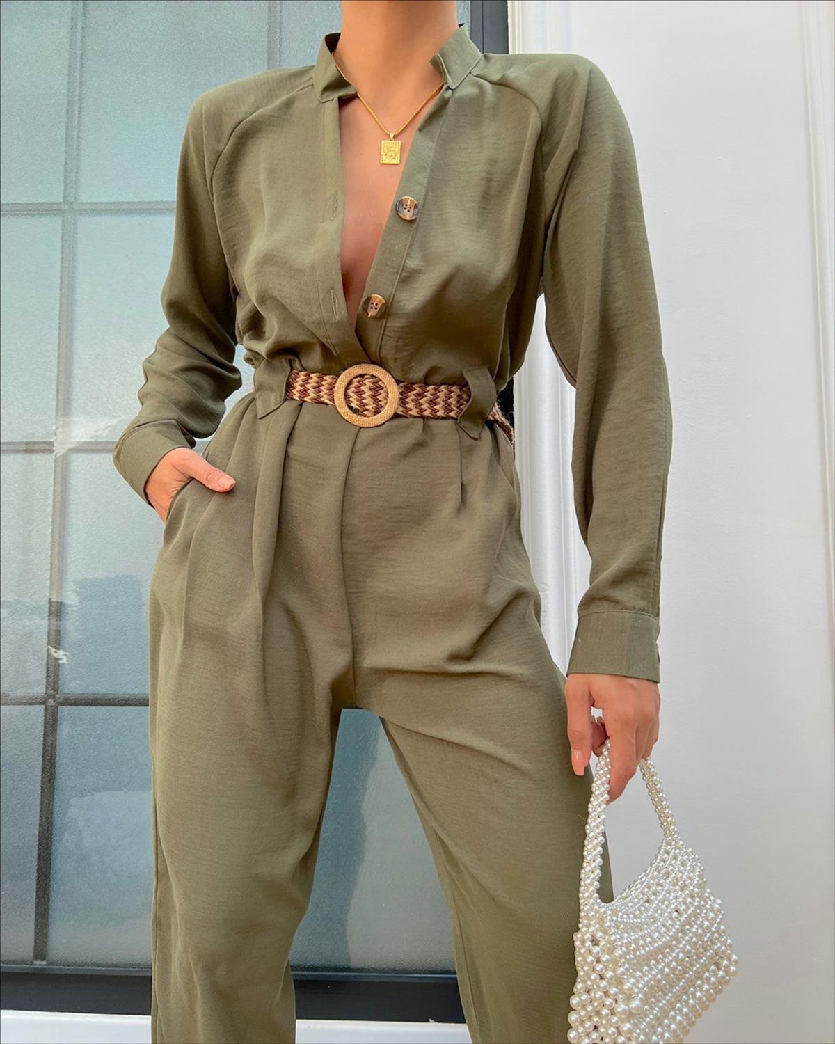 Zr model kemerli tulum - HAKİ