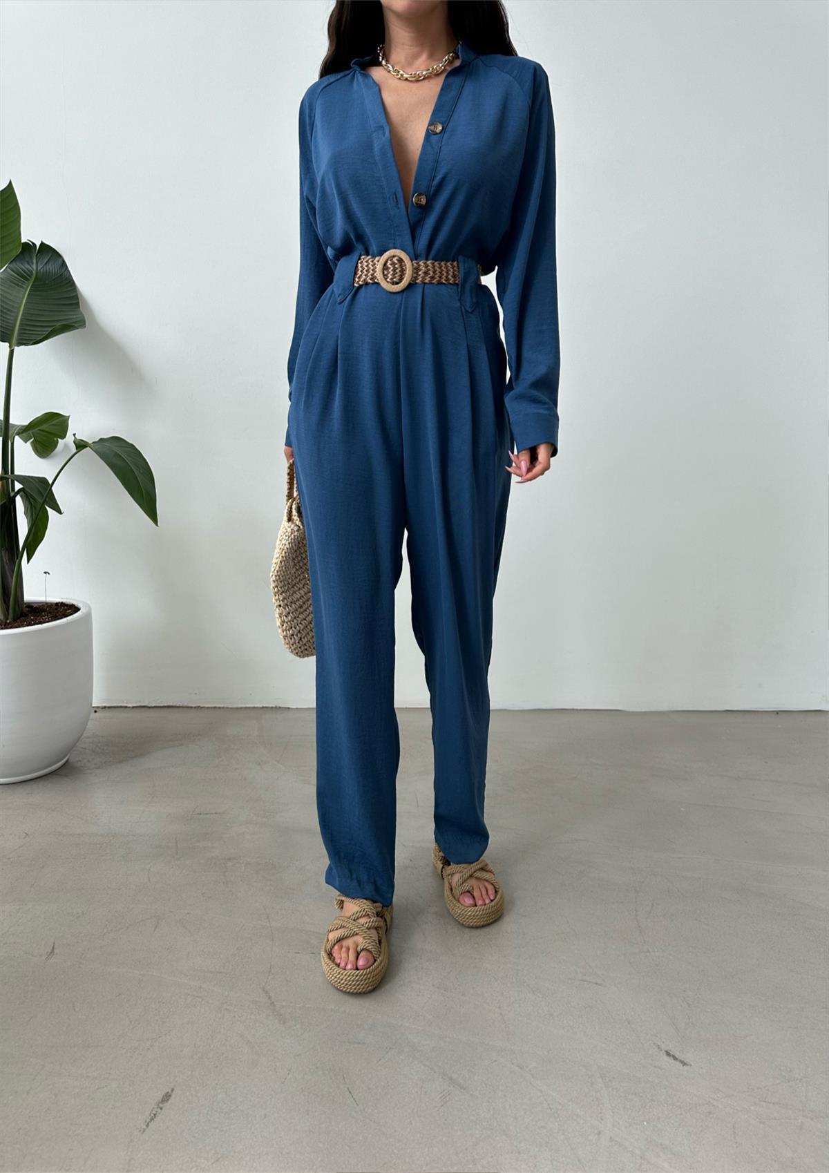 Zr model kemerli tulum -SAKS