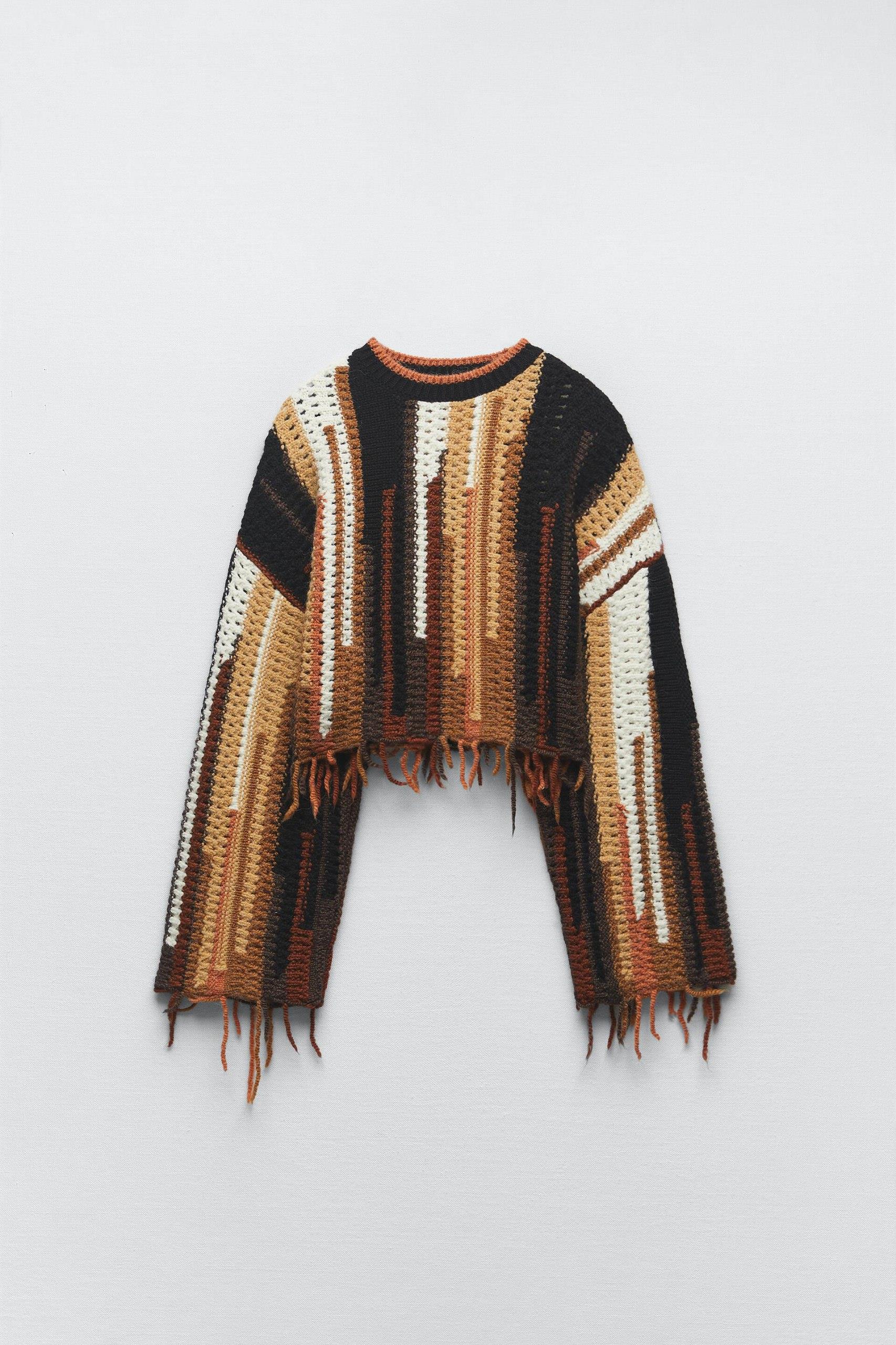 Zr model renkli crop triko - MULTİ
