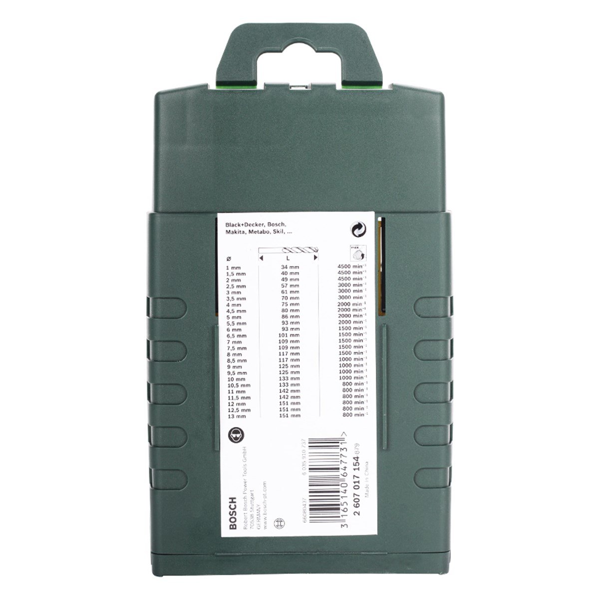  Bosch HSS Metal twist drill bit set 25-piece