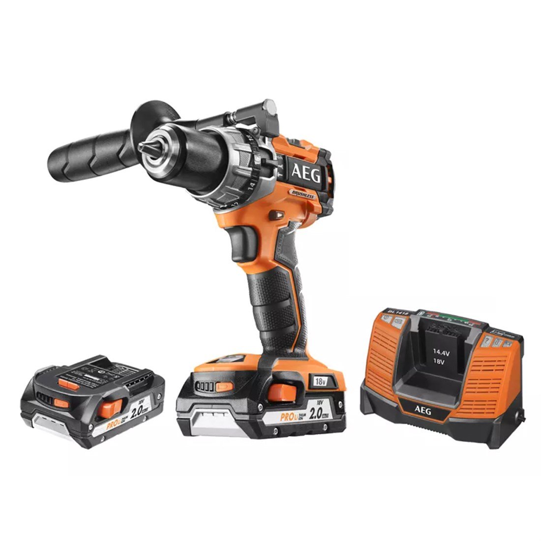 AEG BSB18 C2 BL-202C 18 V 2 Ah Kömürsüz Akülü Darbeli Matkap T4935464096