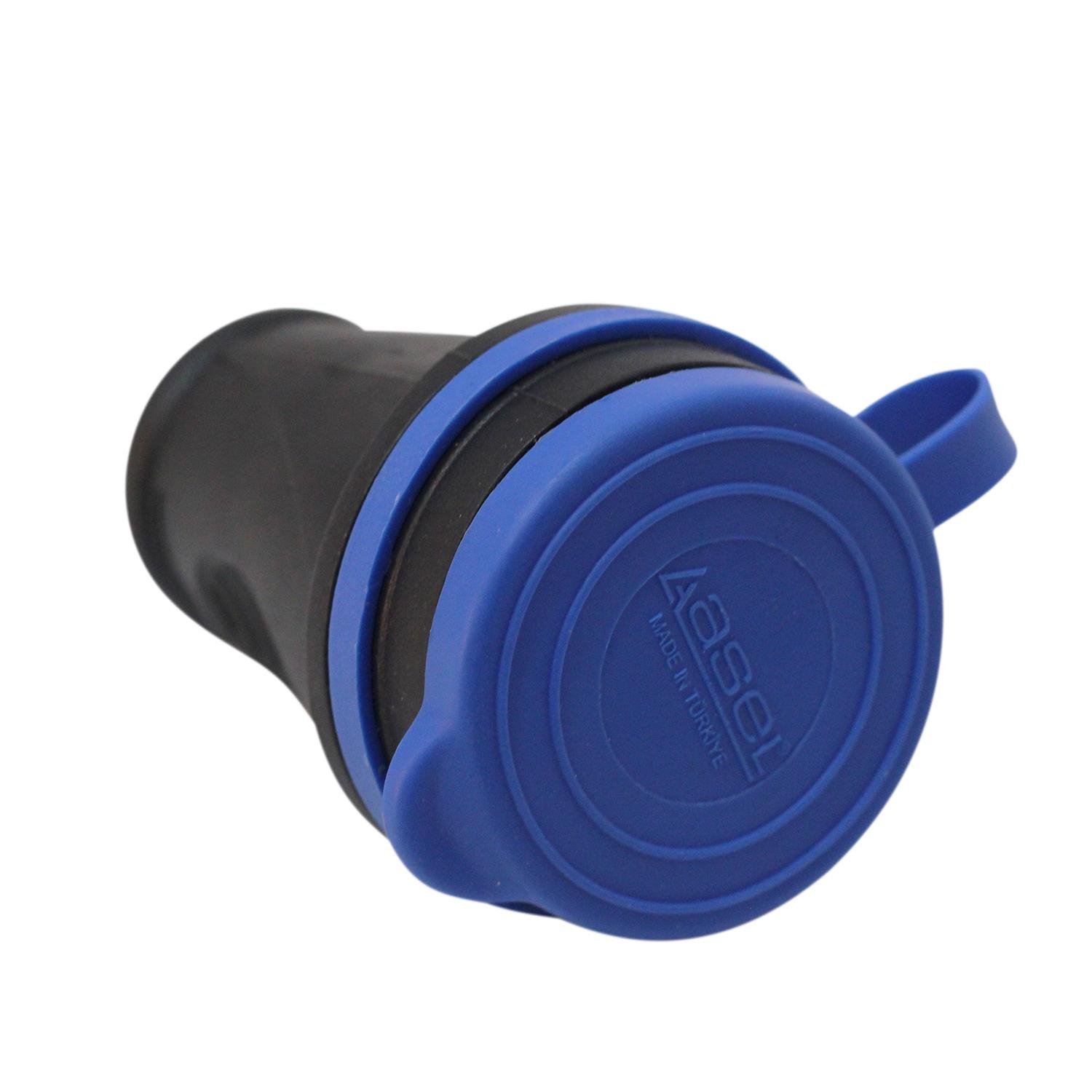 Asel ASL-VKM 400 04100 Monofaze Kauçuk 1*16A Topraklı Dişi Fiş - HRD-010943