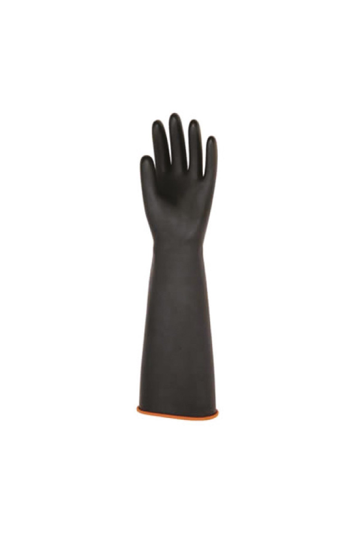 ASİT ELDİVENİ SİYAH UZUN KONÇ 45 CM