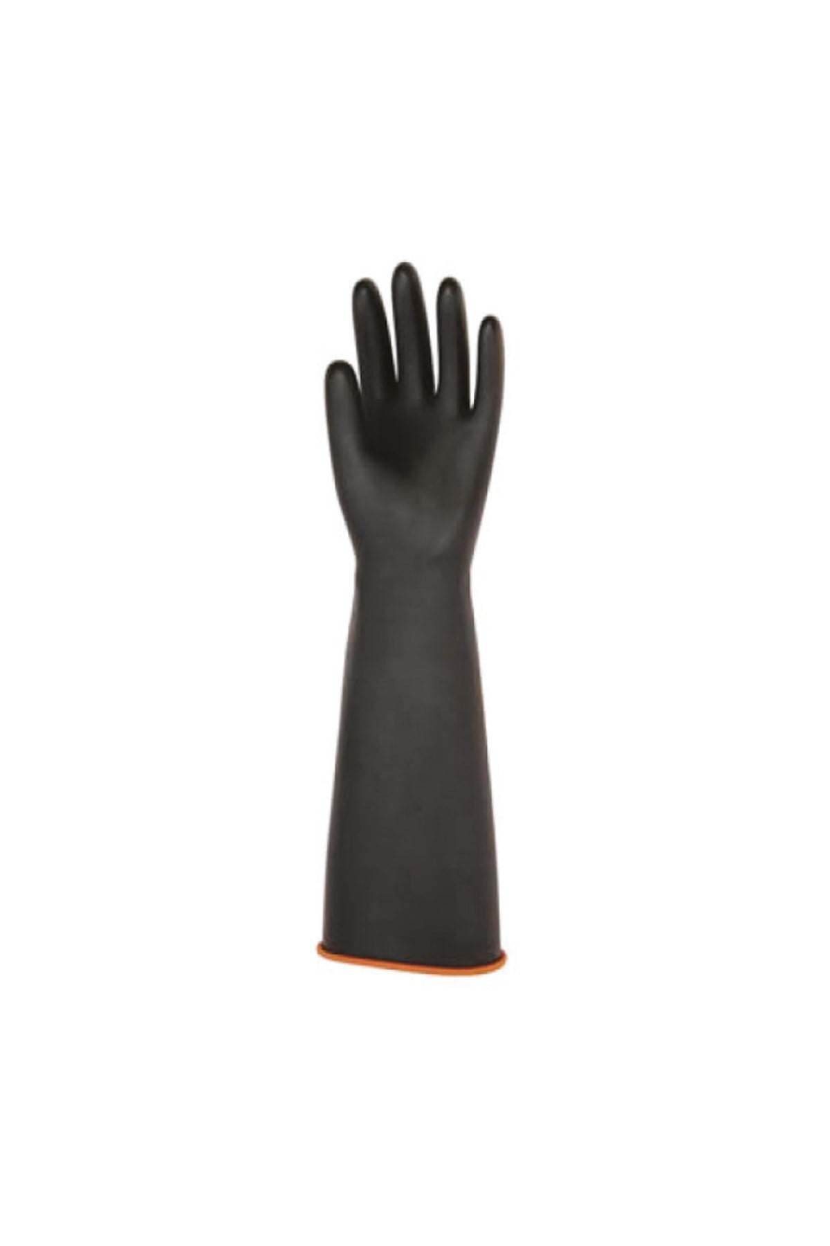 ASİT ELDİVENİ SİYAH UZUN KONÇ 45 CM