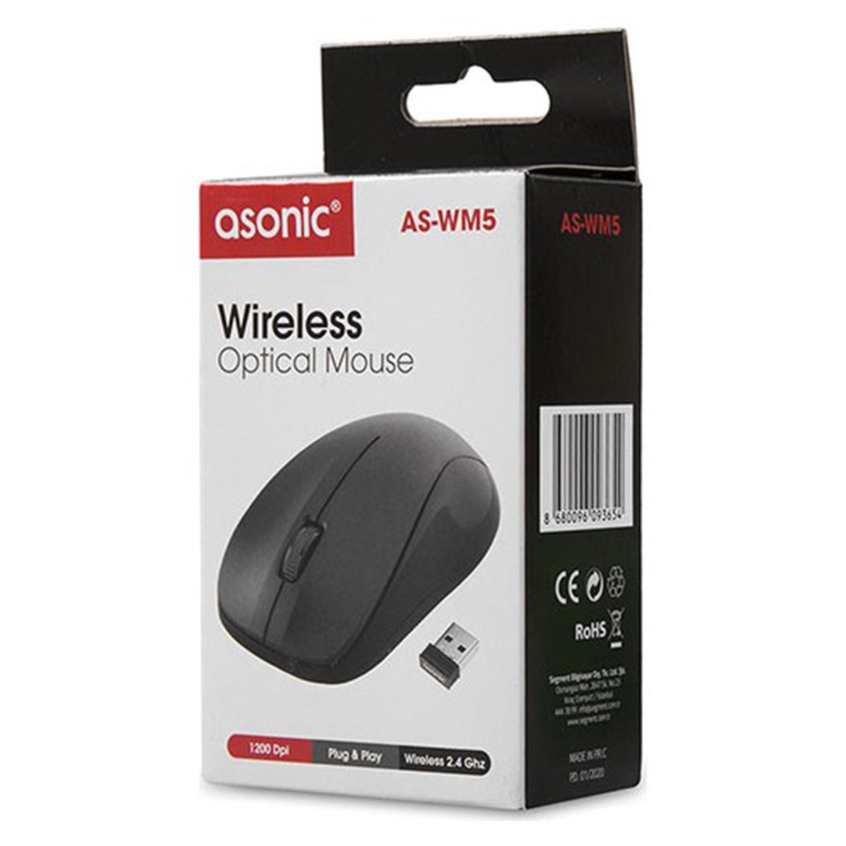 ASONİC AS-WM5 OPTİK KABLOSUZ MAUSE ELK-03170