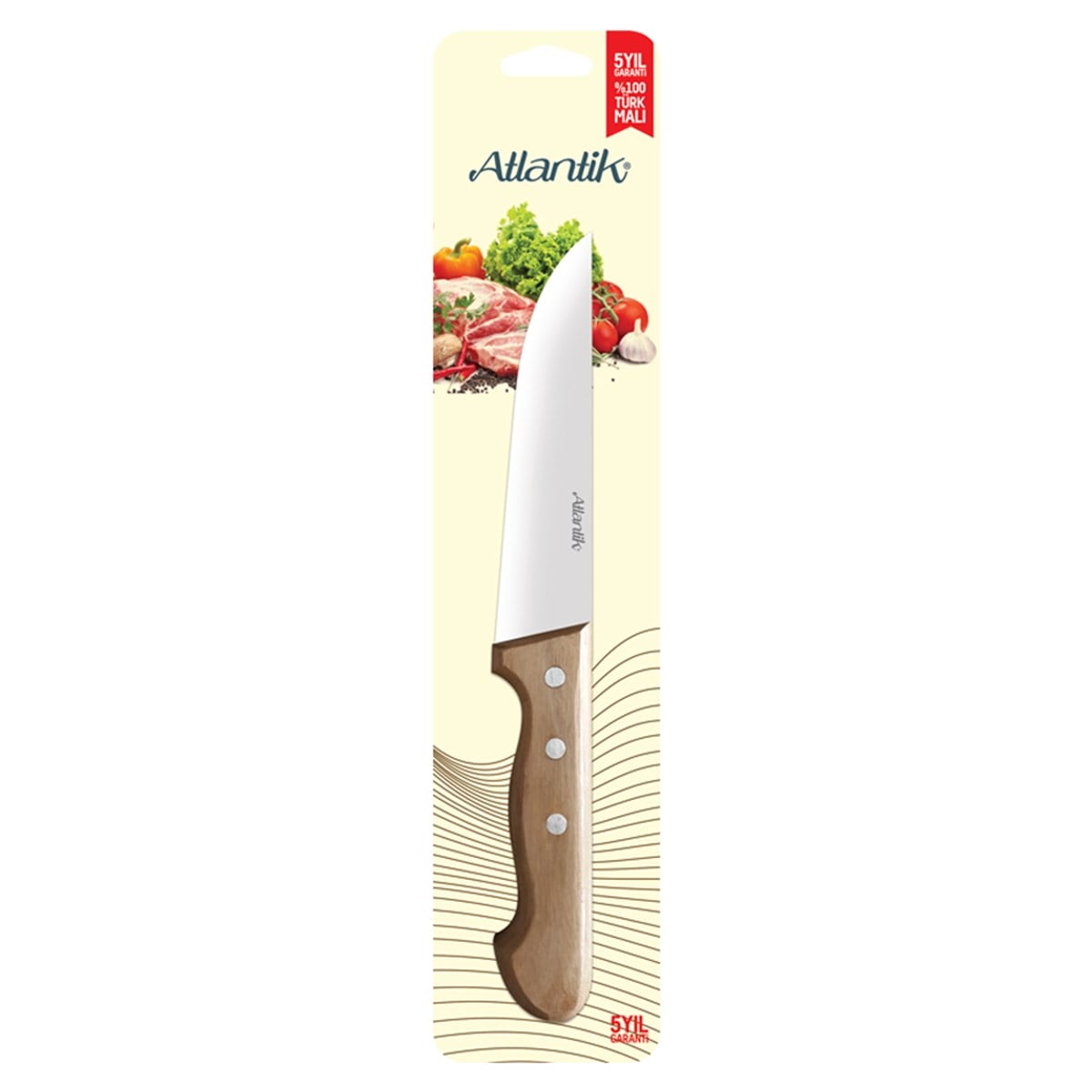 ATLANTİK CEVİZ SAPLI KUŞBAŞI KESME BIÇAK NO:1 14,5CM 31011