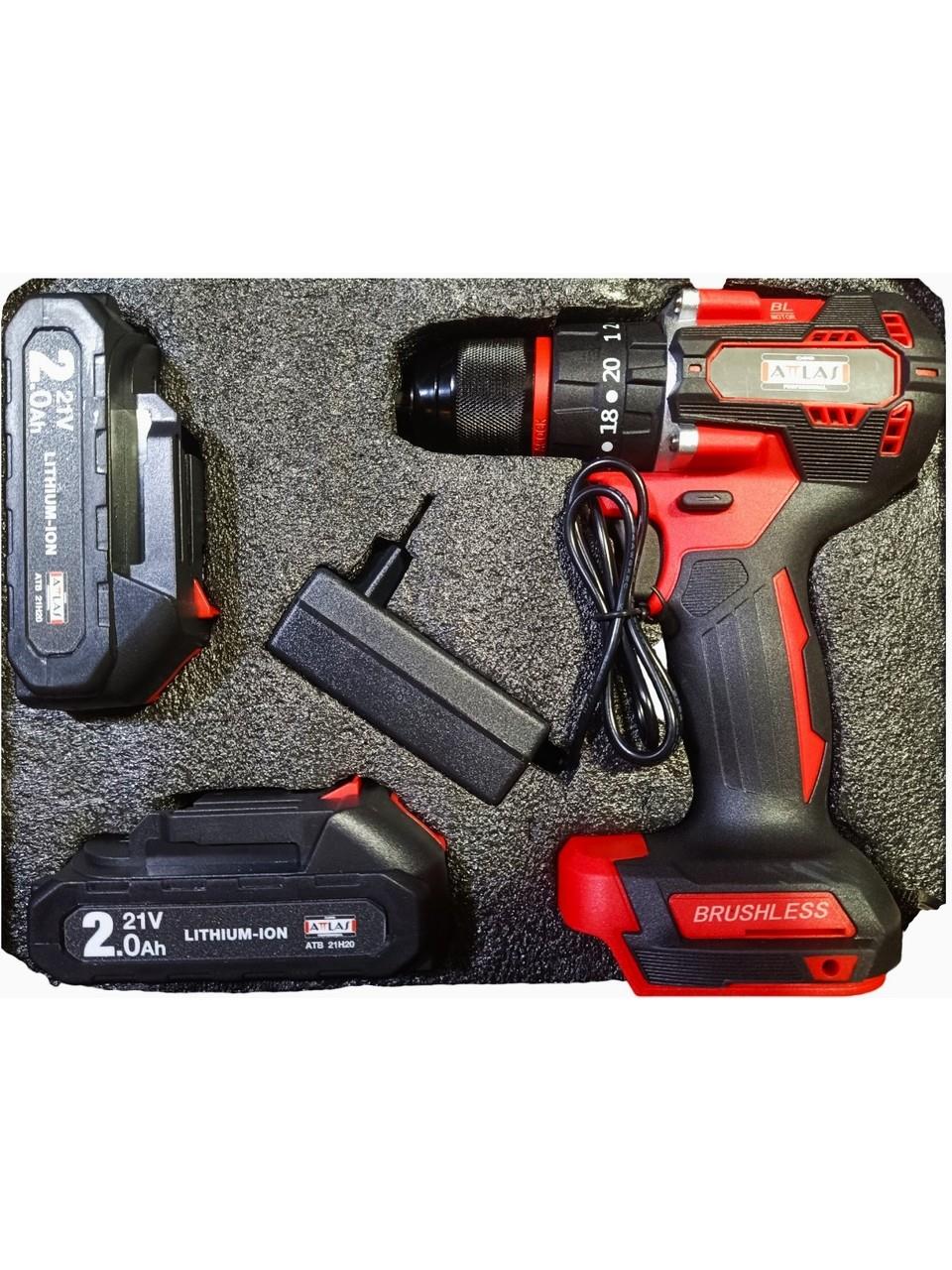 ATTLAS Atb 21 Blpd-202c 2x 2.0 Ah Çift Akülü Kömürsüz Darbeli Matkap  - A0104075