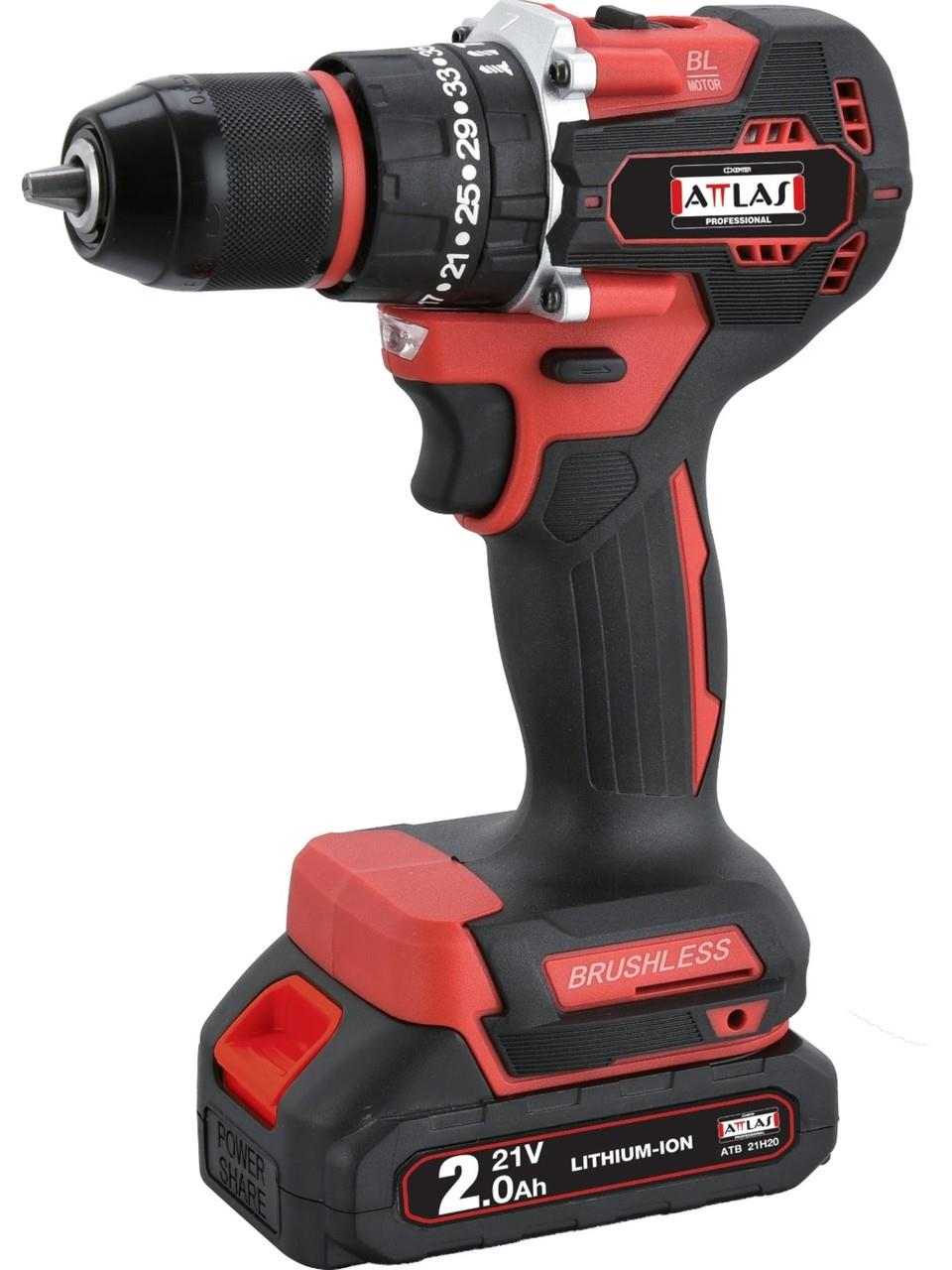 ATTLAS Atb 21 Blpd-202c 2x 2.0 Ah Çift Akülü Kömürsüz Darbeli Matkap  - A0104075