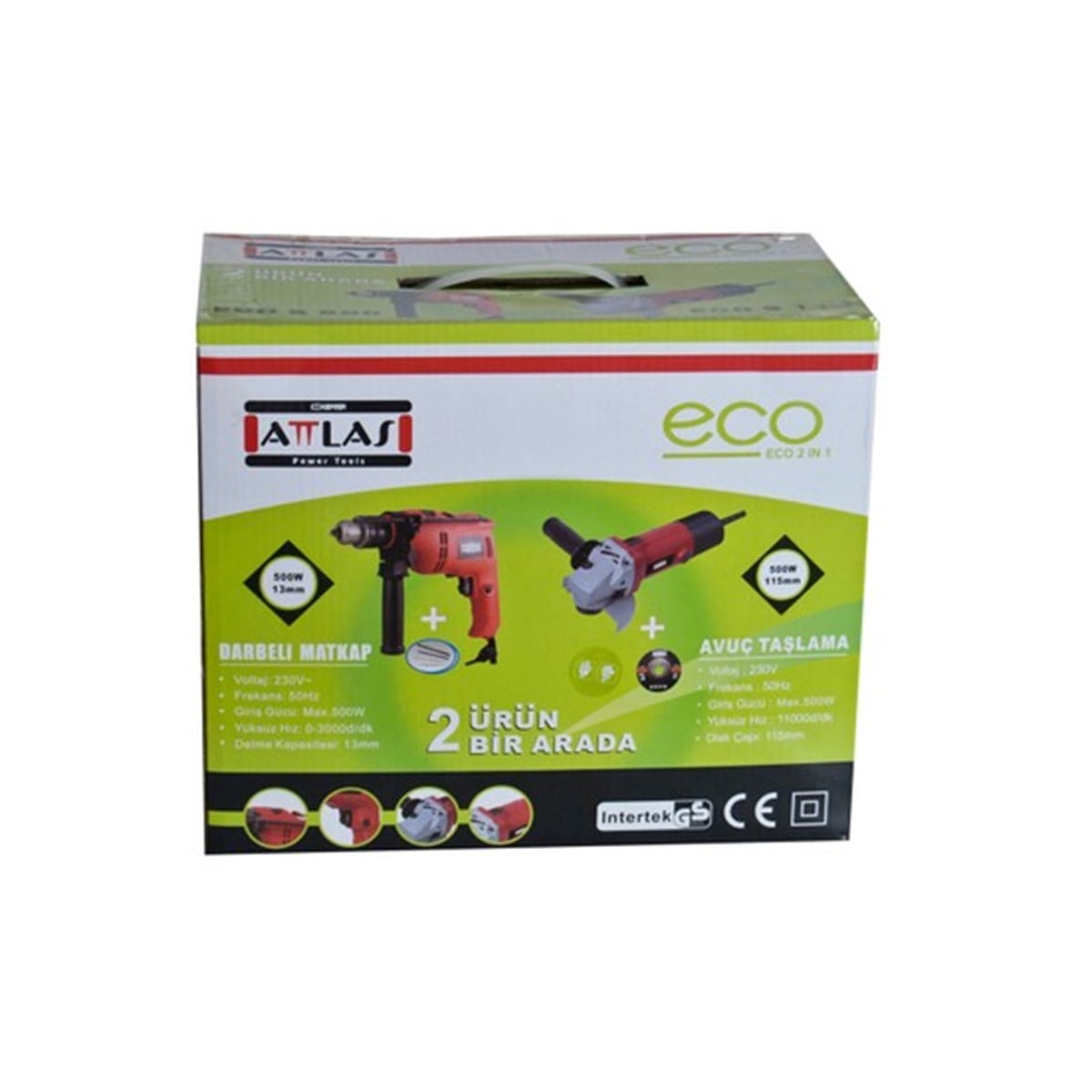 Attlas Eco 2'li Set Matkap ve Taşlama Set a0107020