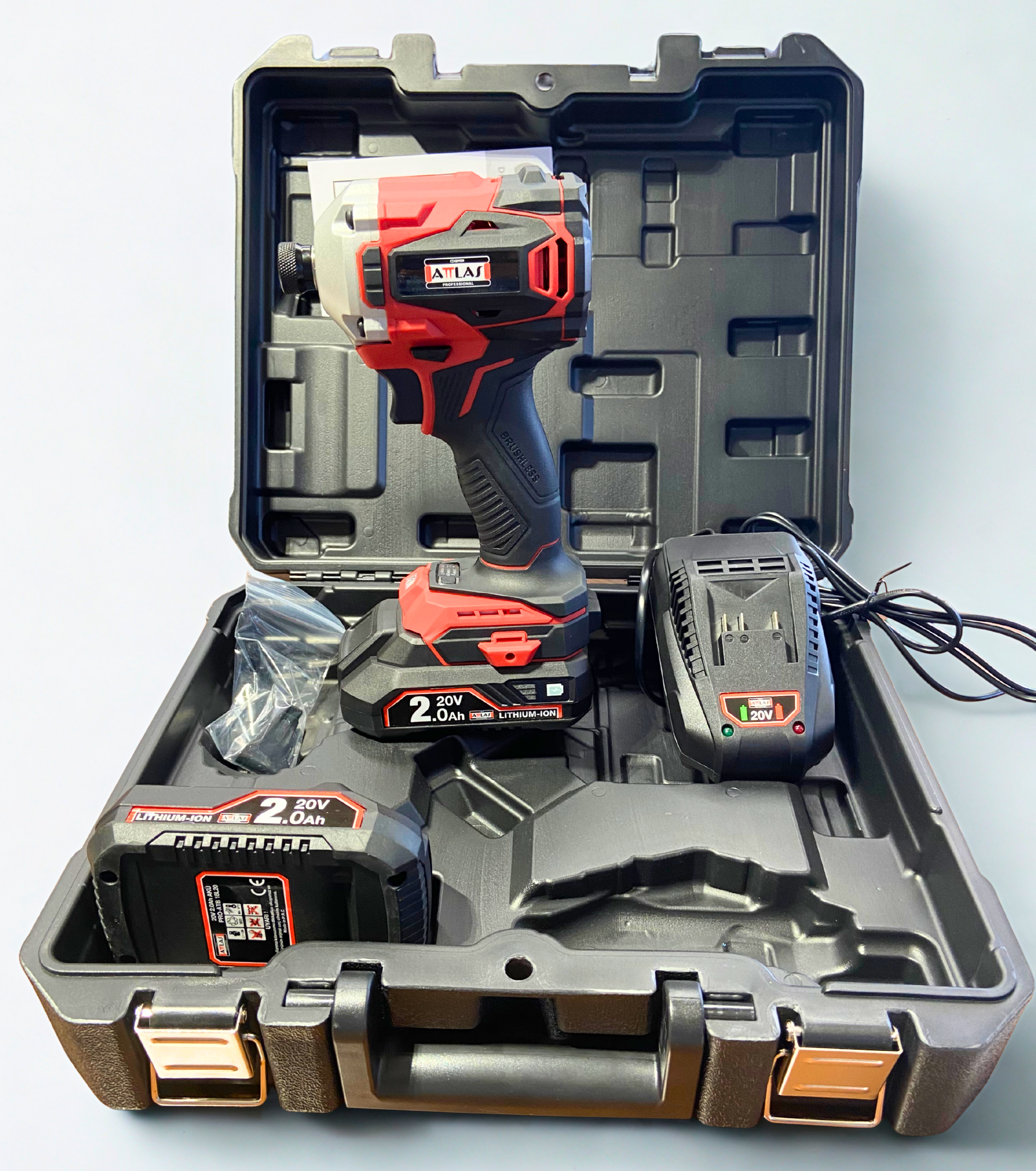 ATTLAS PRO-ATBL 18 ID2-202C 20V 2 Ah Çift Akülü Darbeli Vidalama - A0104077