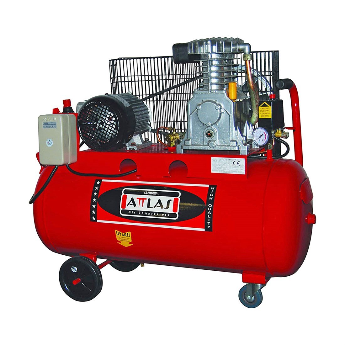 Attlas ZJ20100 N  2HP Monofaze Kompresör 100Lt - A0301007