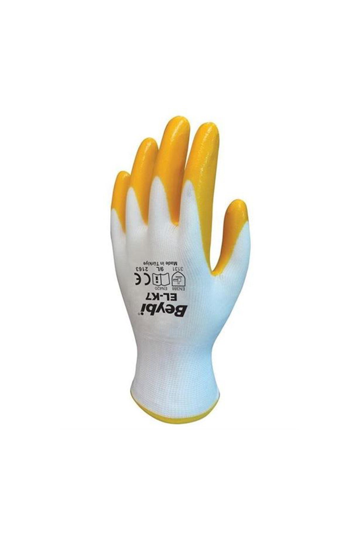 BEYBİ ELK7 ELDİVEN SARI-BEYAZ NO:9 PN7