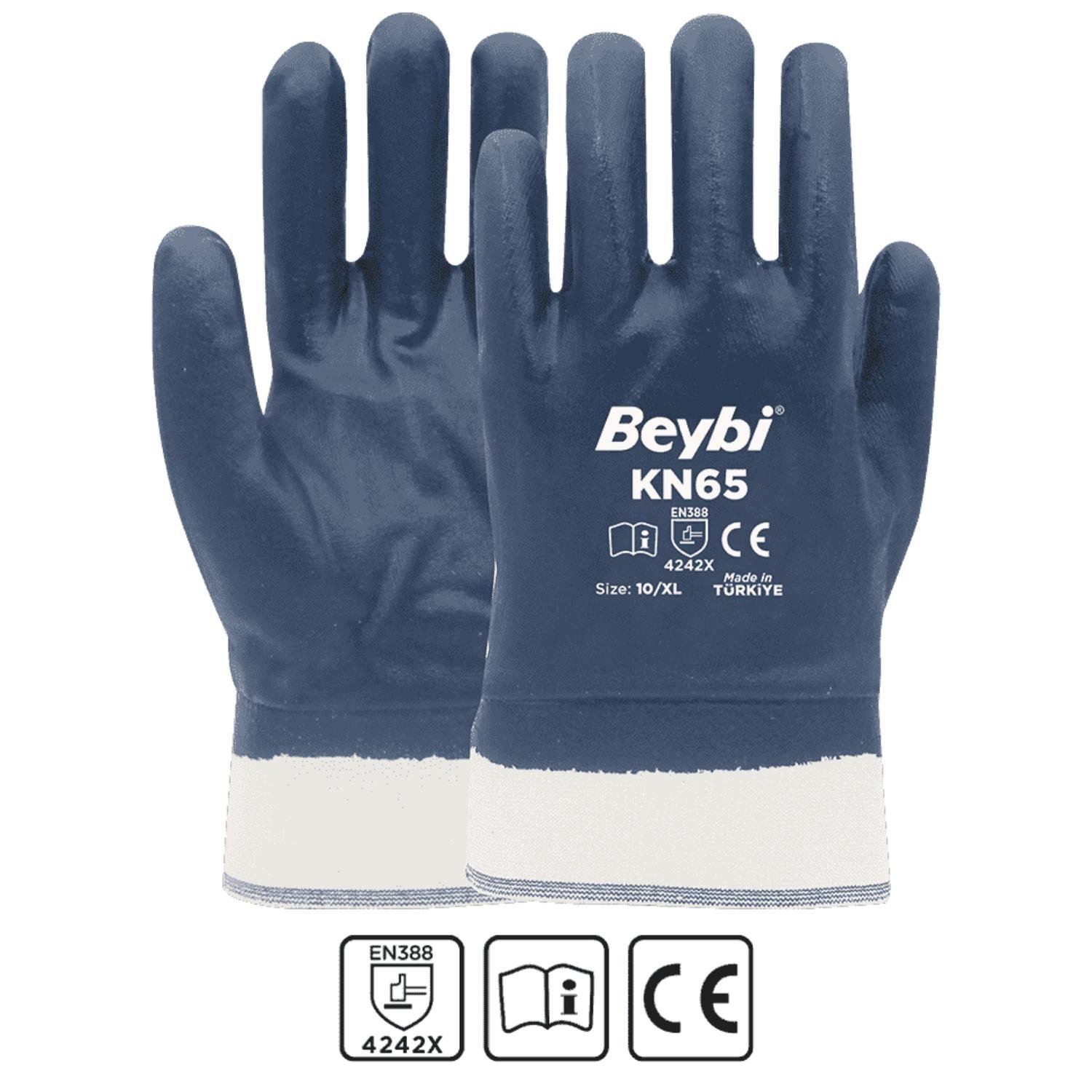 Beybi KN65 Şardonlu Petrolcü Eldiveni No:10