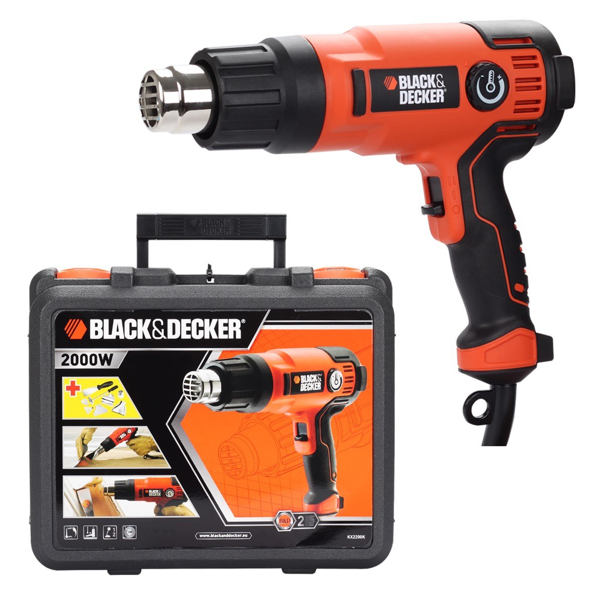 Black & Decker 2000W Elektrikli Sıcak Hava Tabancası Kx2200k-qs
